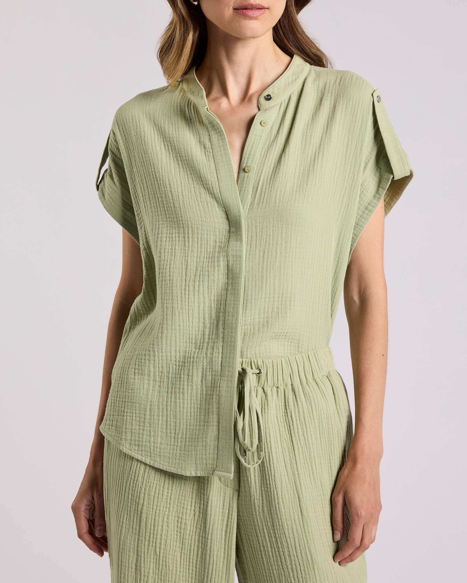 Maurine Cotton Crinkle Shirt