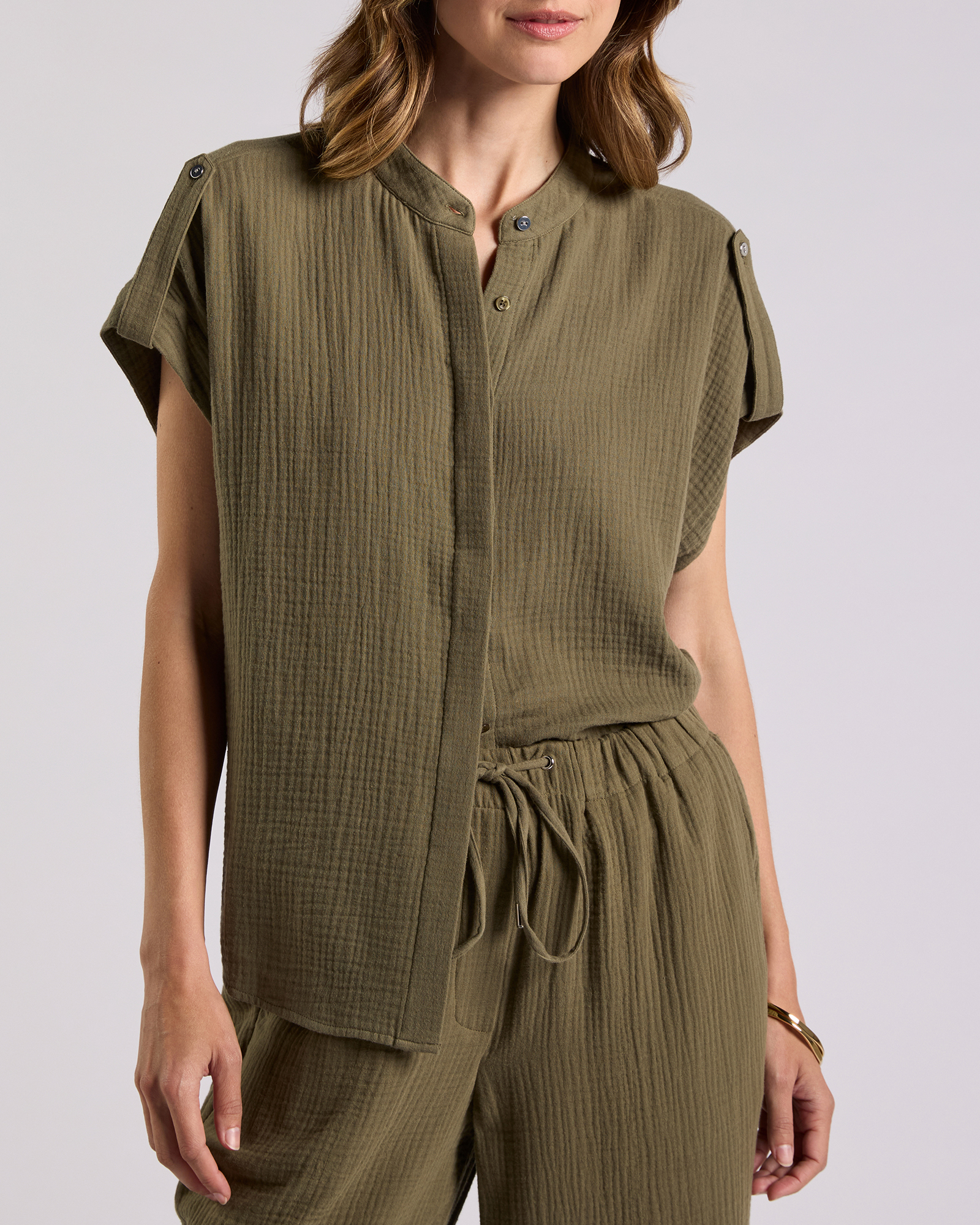 Maurine Cotton Crinkle Shirt