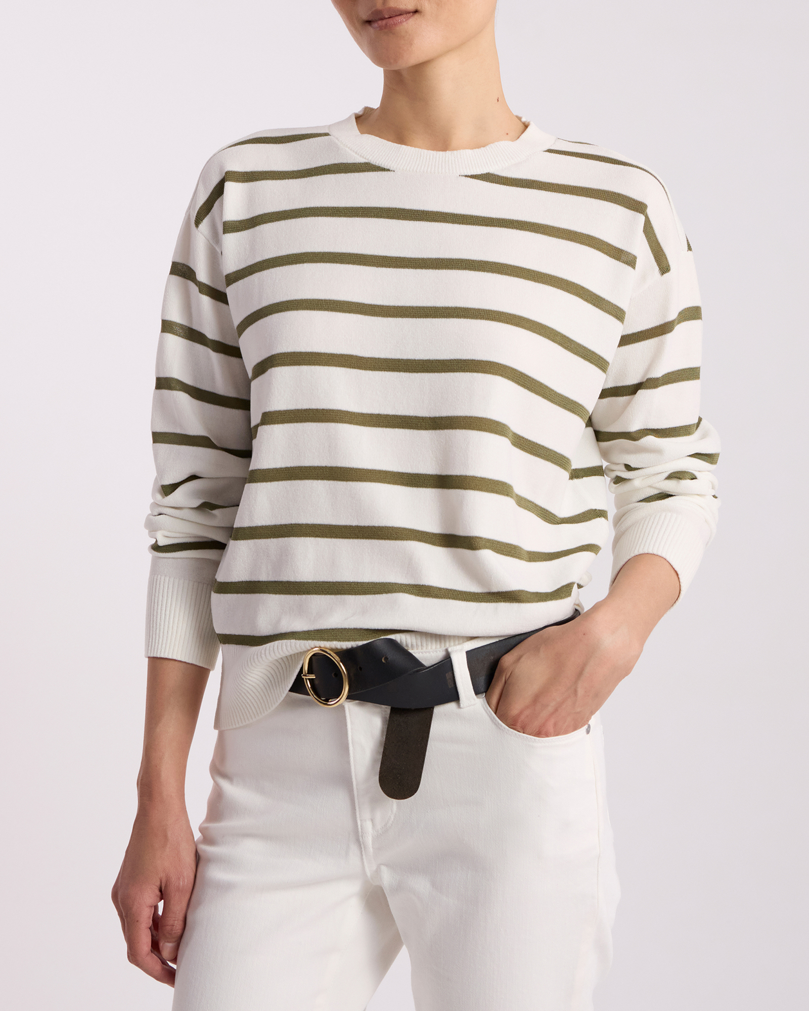 Kasey Velvet Stripe Knit Jumper