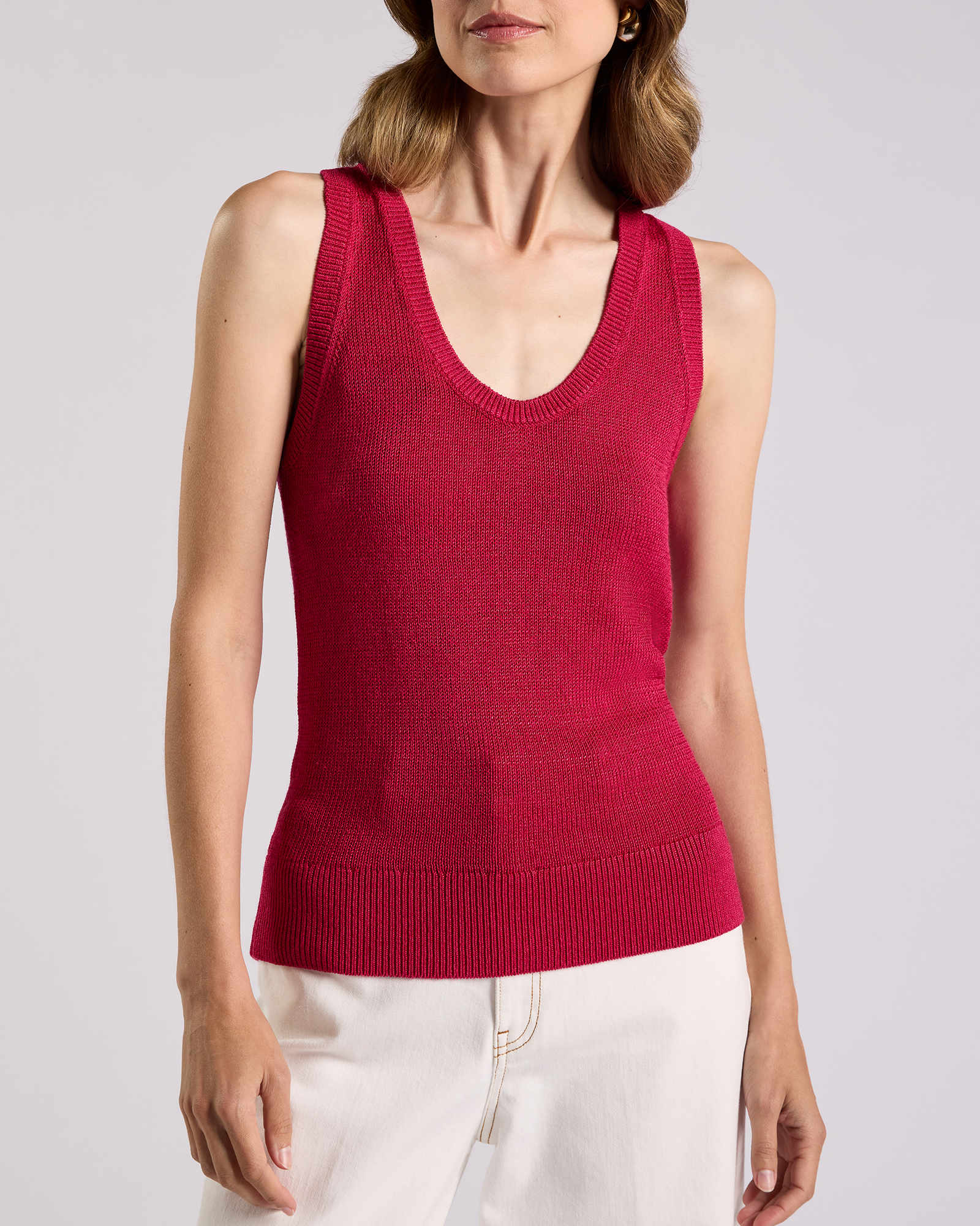 Lorez Linen Blend Tank