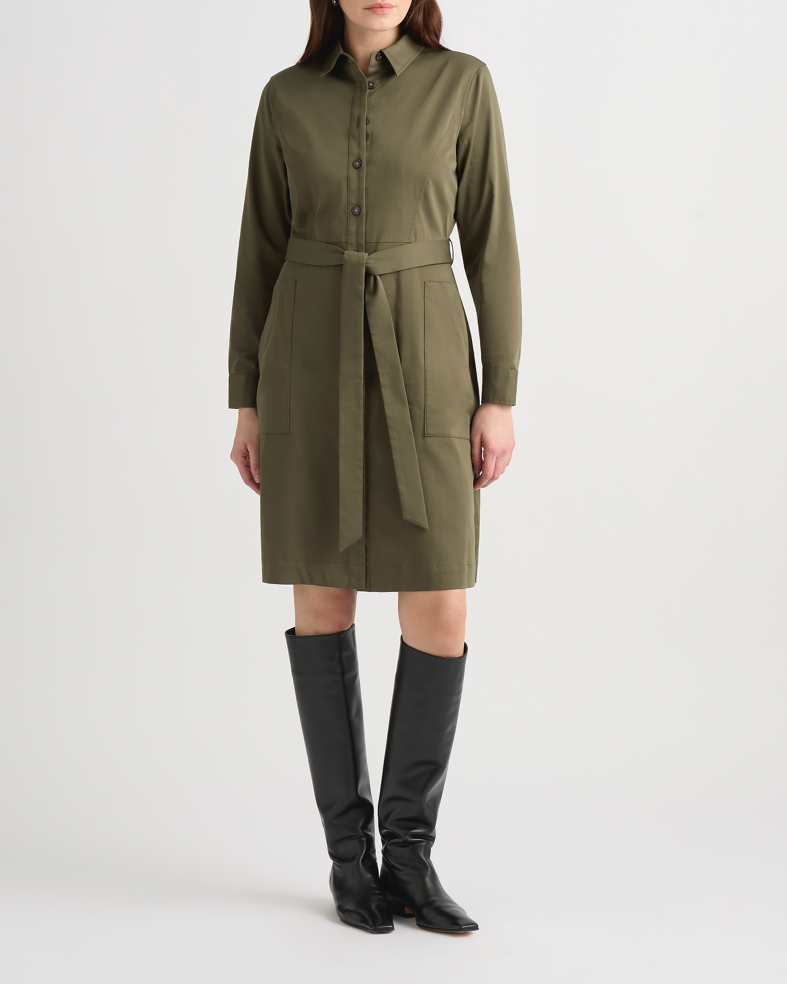 Marabel Cotton Sateen Dress