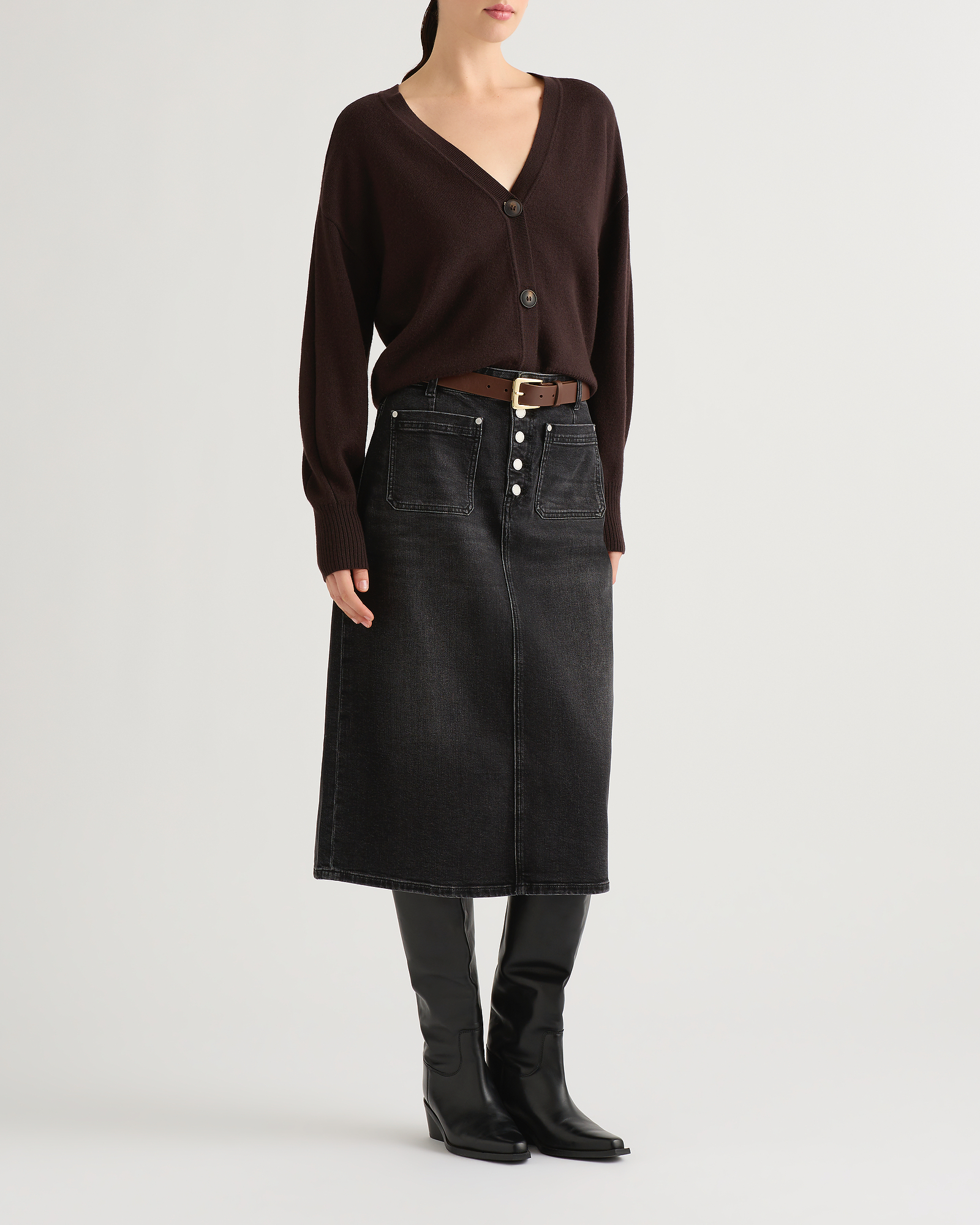 Spencer Denim Pencil Skirt