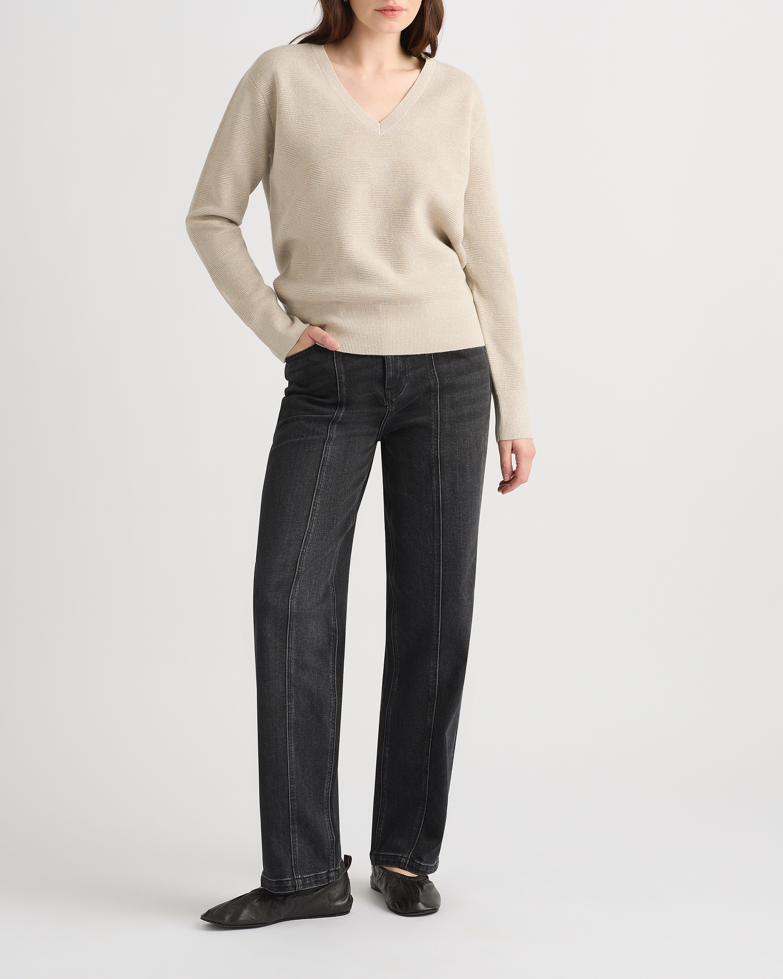 Elaine Merino Shimmer Knit Jumper