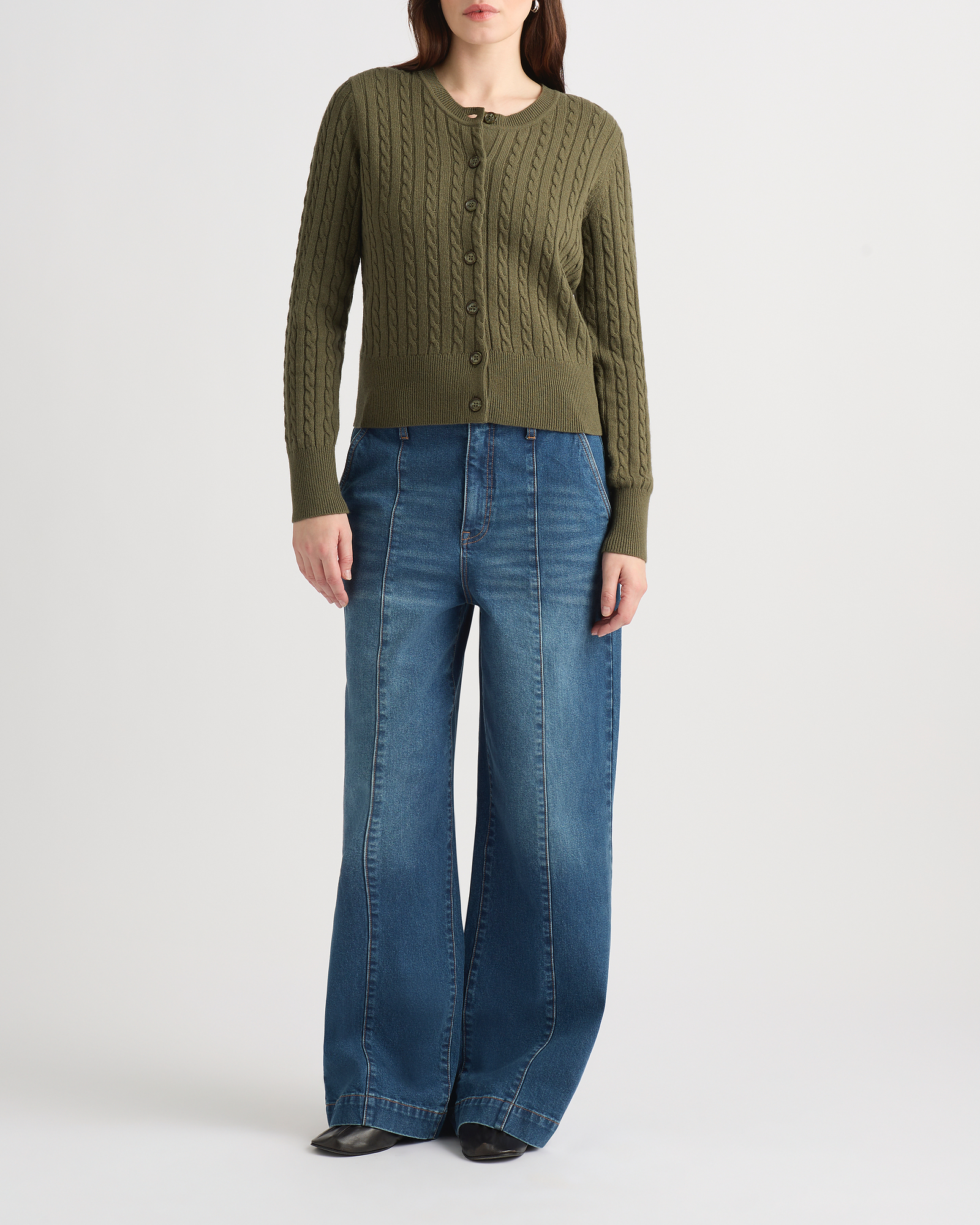 Perle Wool Blend Cardigan