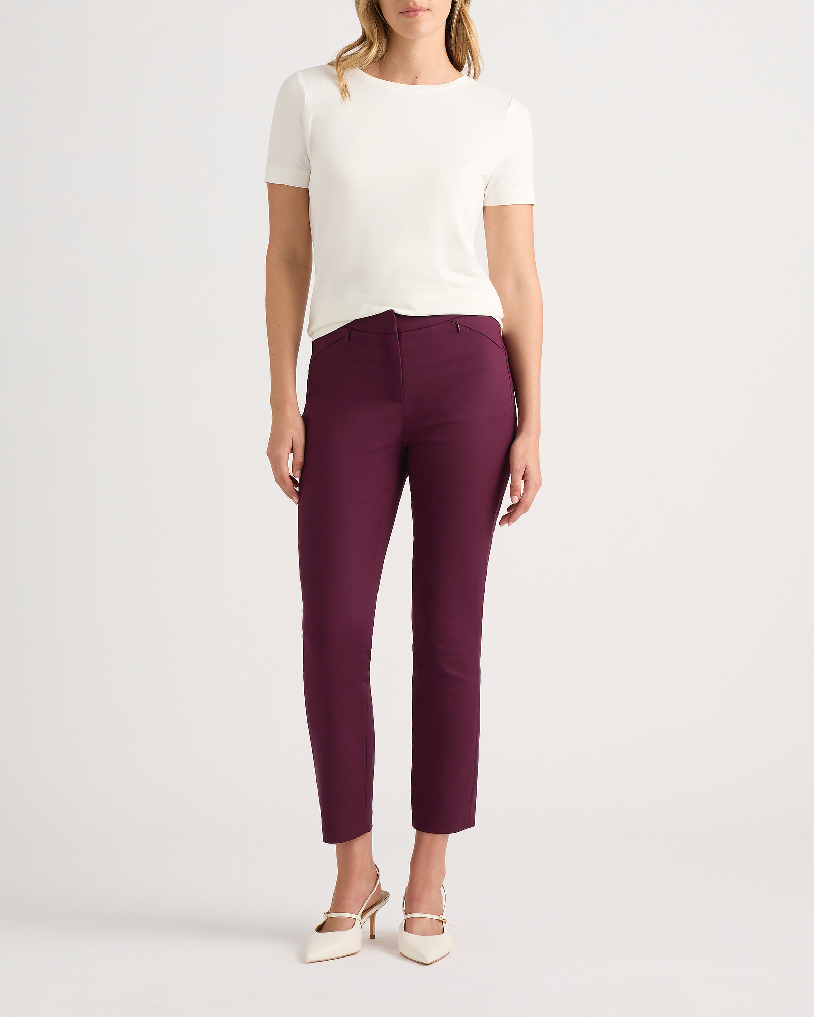 Sarah Compact Cotton Pants