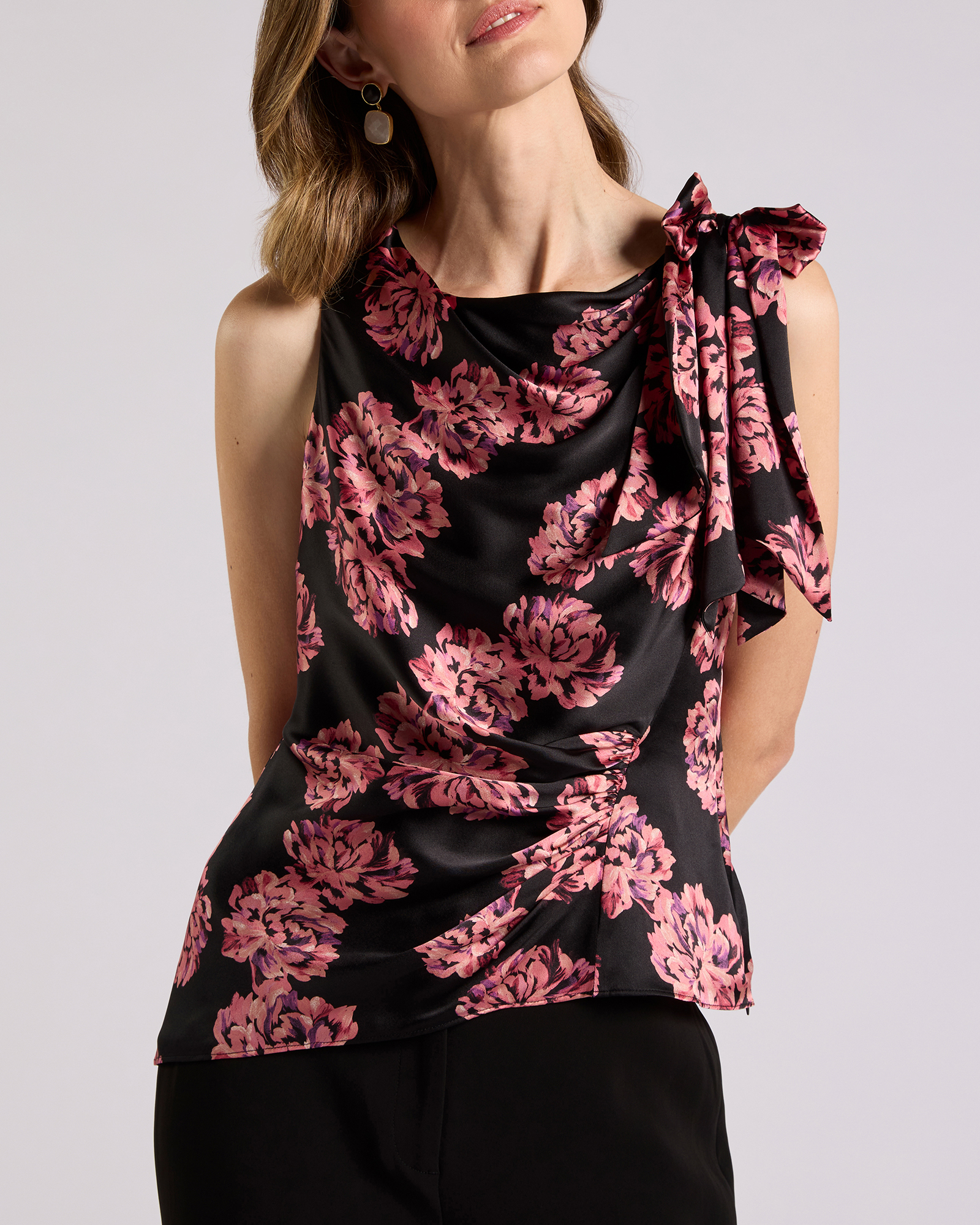 Delanie Sleeveless Silk Top