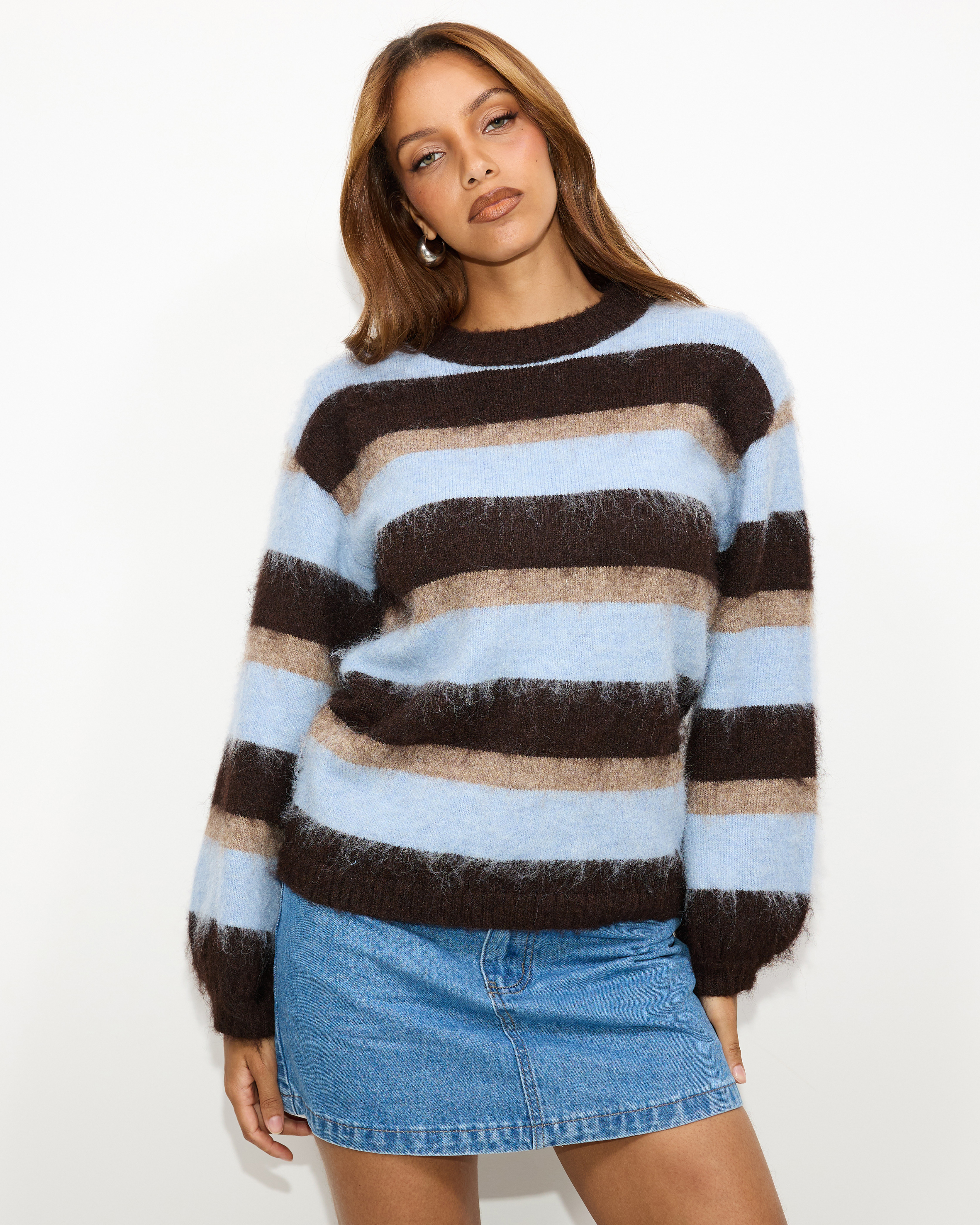 Cora Stipe Knit Jumper