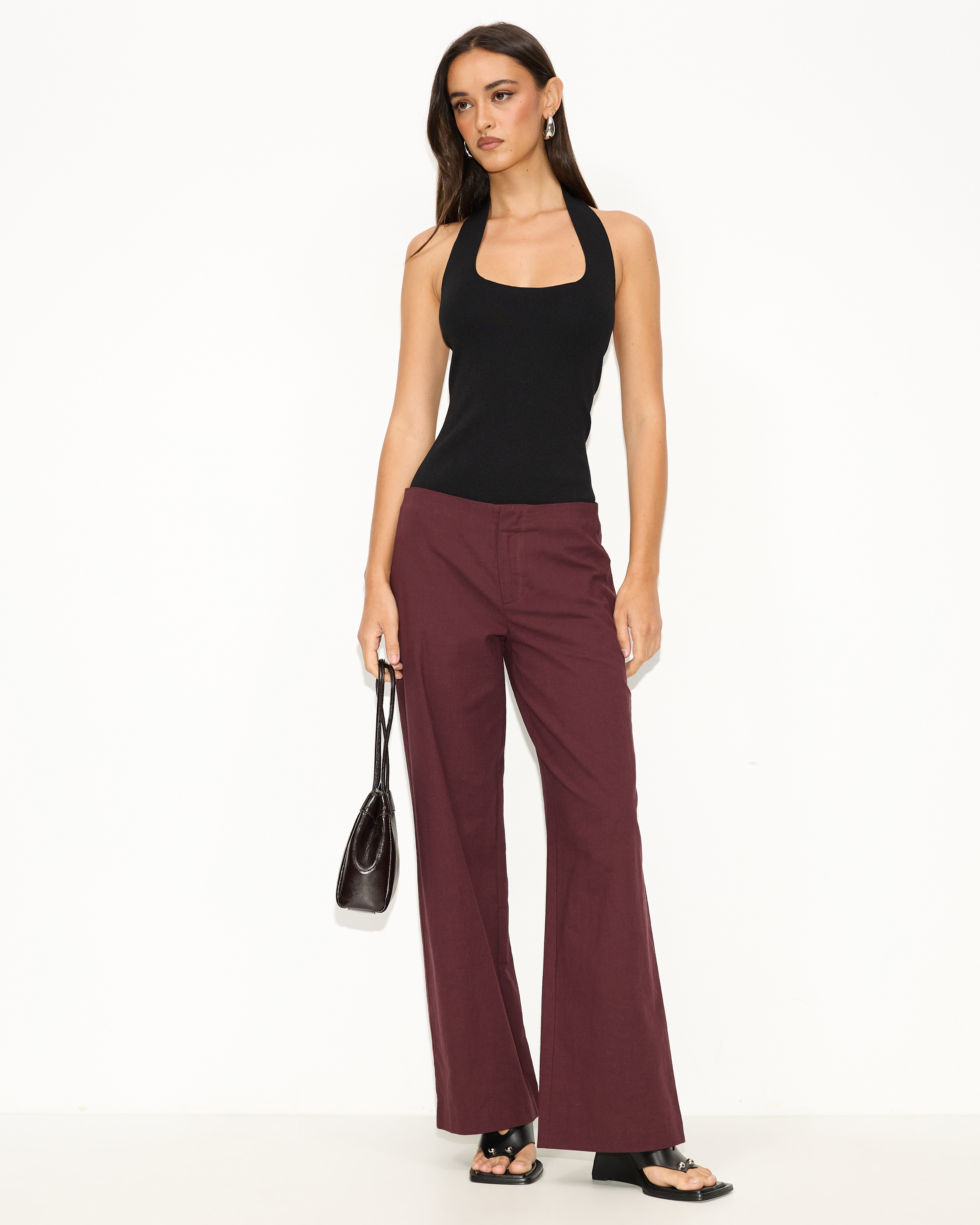 Glow Up Linen Low-Waisted Pants