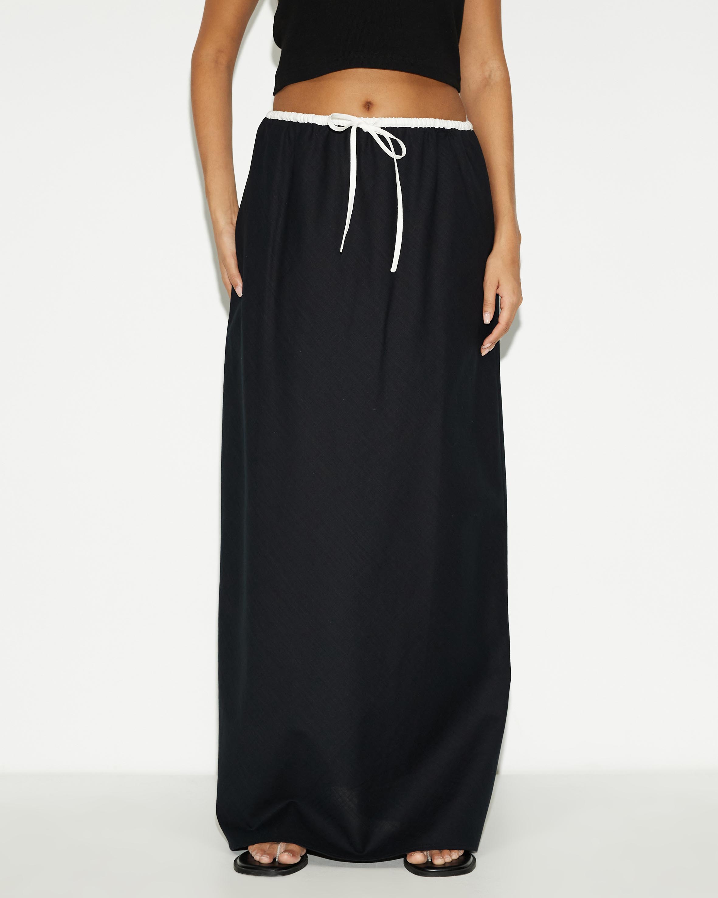 Lido Contrast Midi Skirt