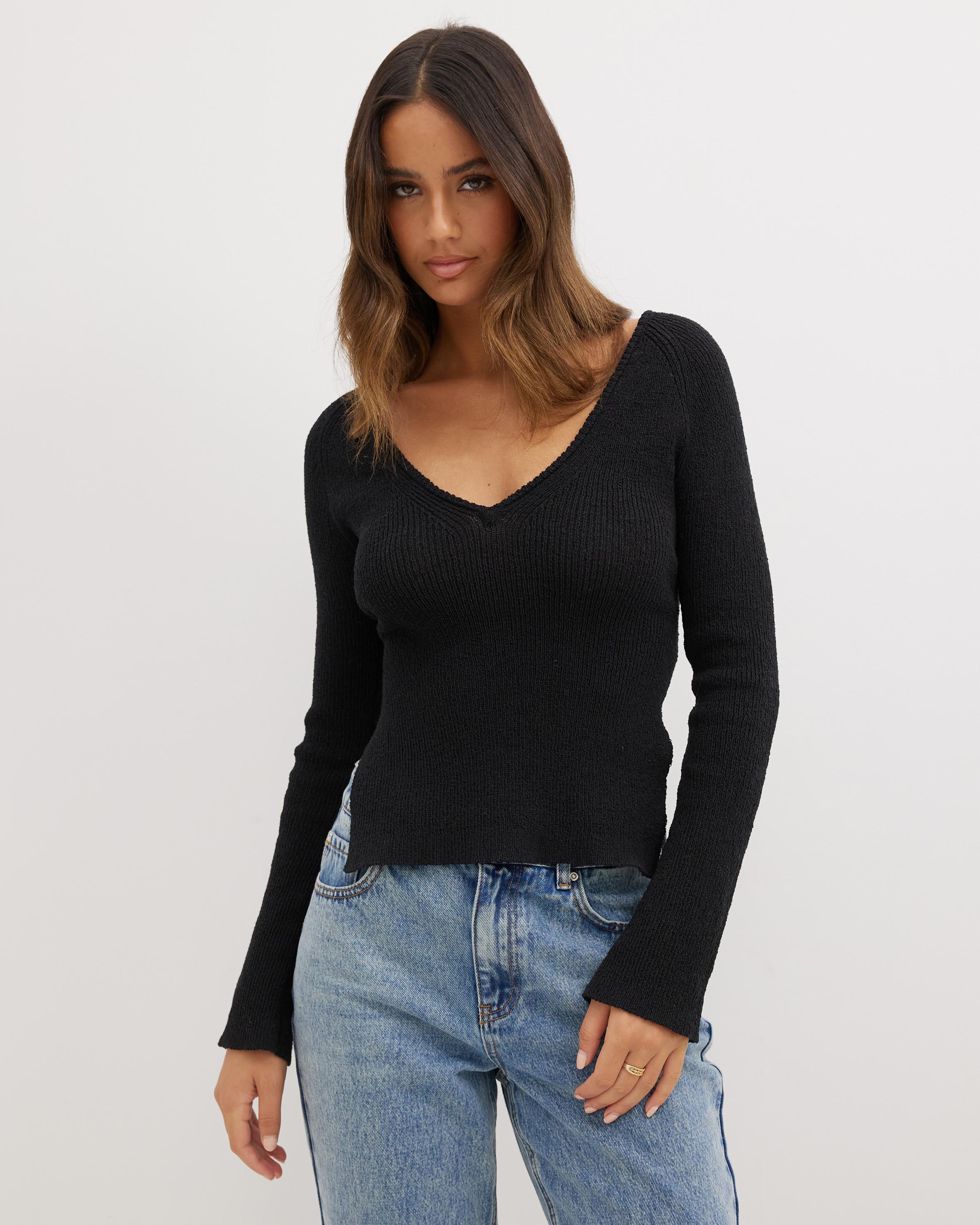Twinkle Tie Back Knit Top