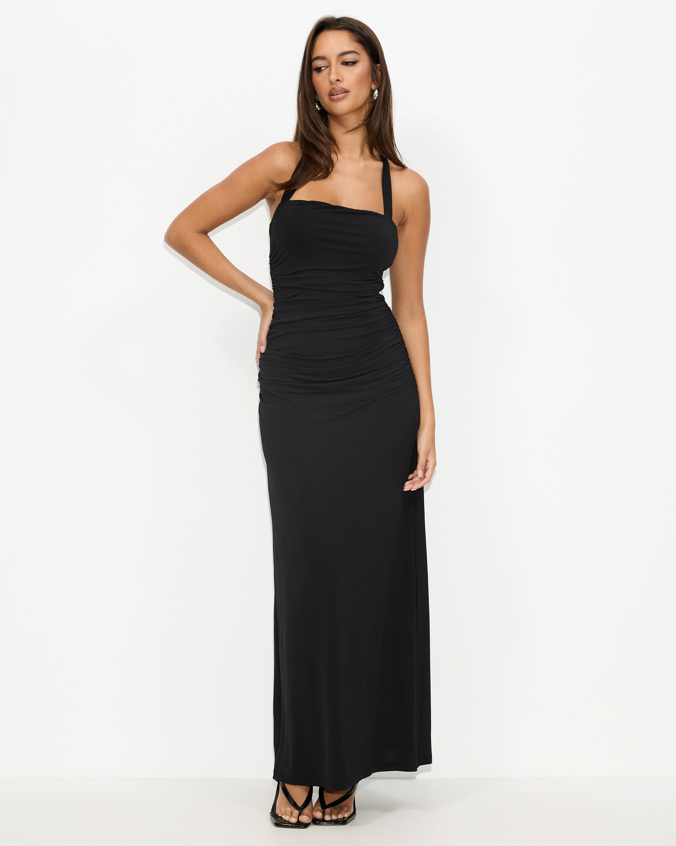 Nightfall Halter Maxi Dress