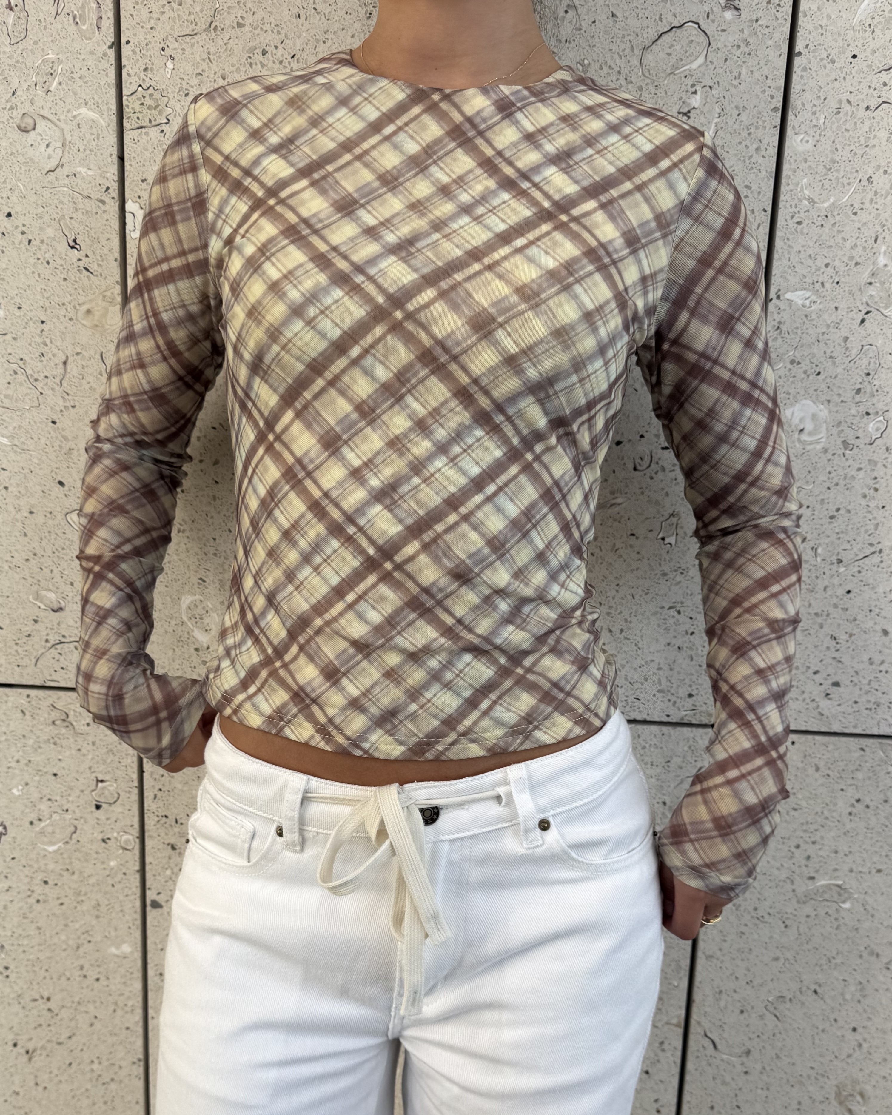 Rush Hour Long Sleeve Mesh Top