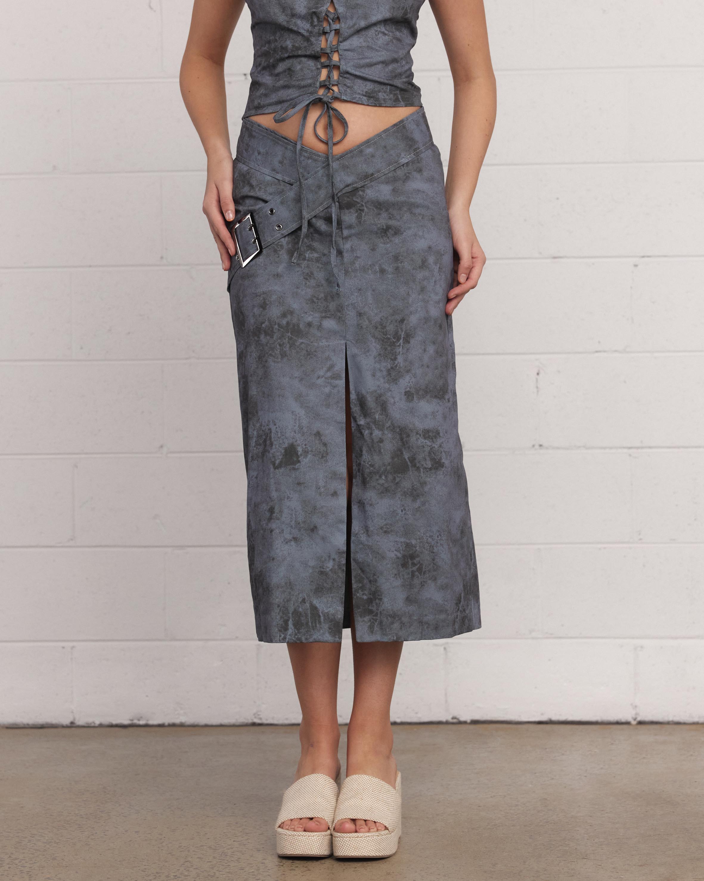 Painted Dreams Midi Skirt