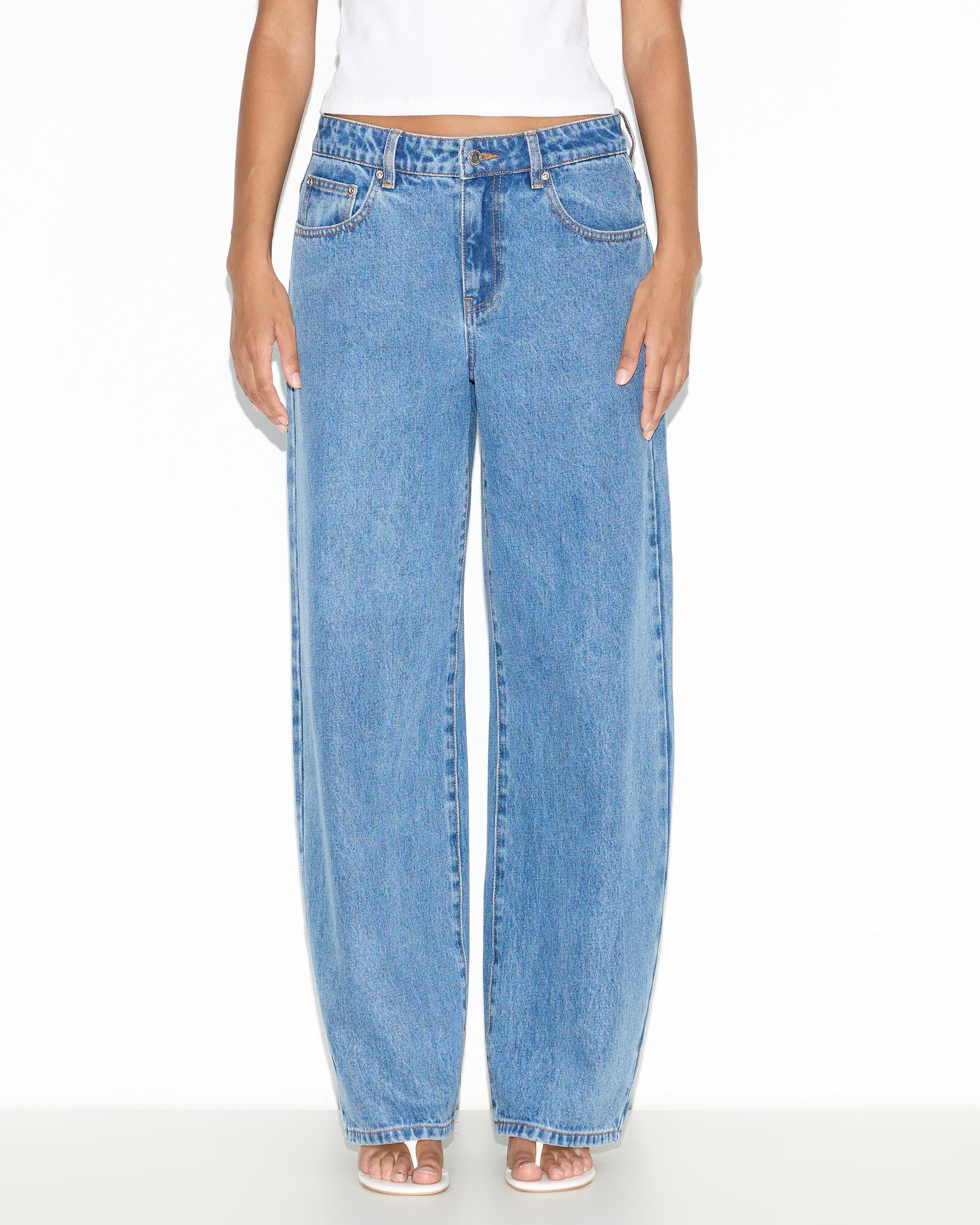 Tokyo Mid Rise Relaxed Leg Jeans
