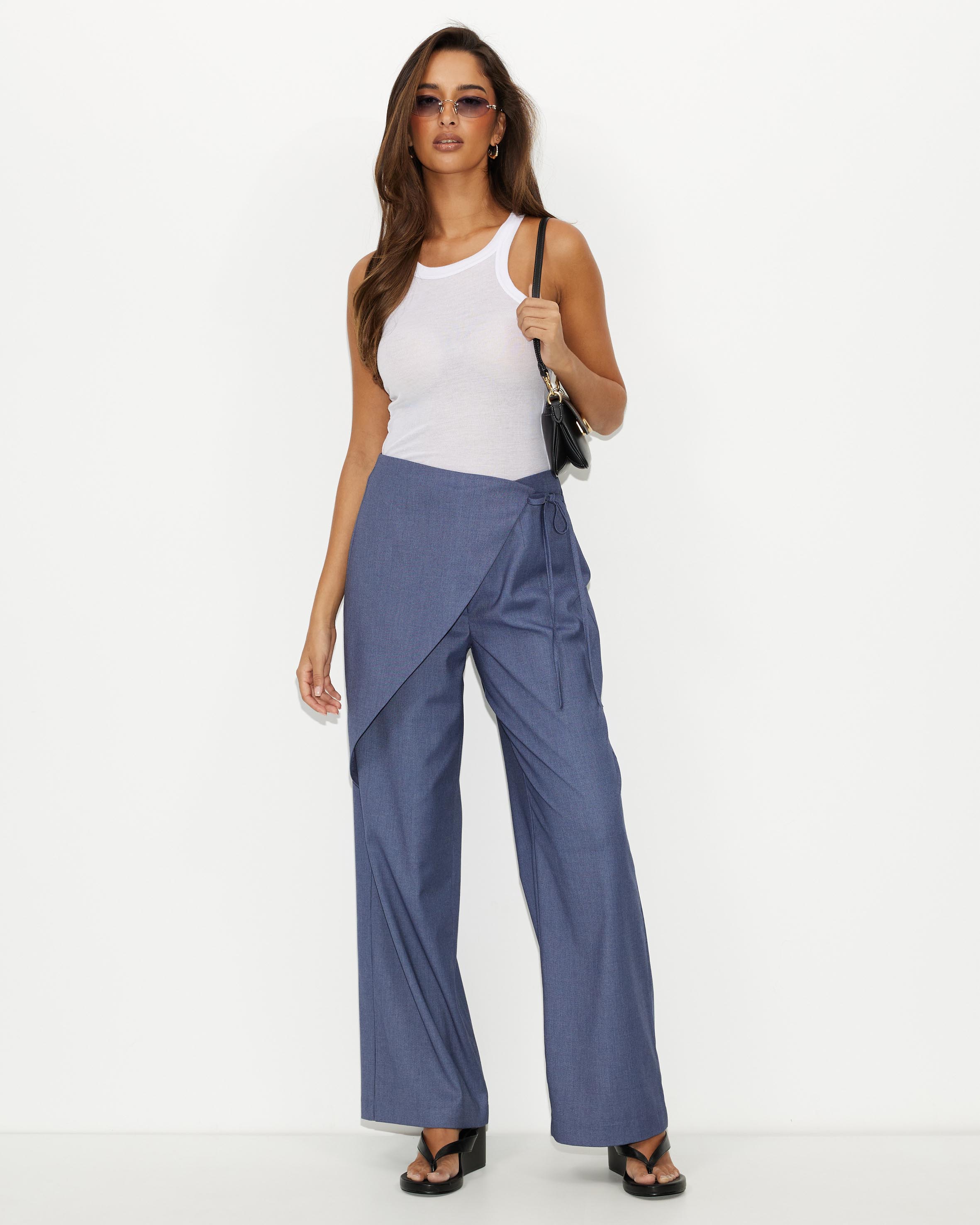 Luster Wrap Trousers