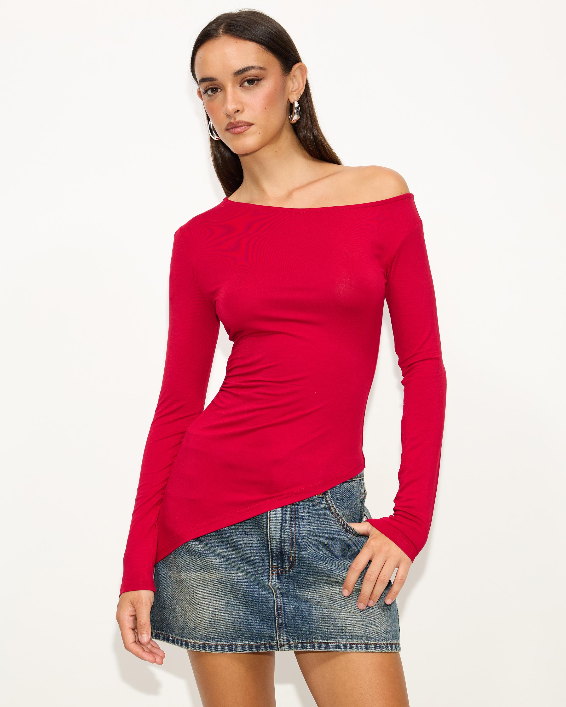 Lily One Shoulder Asymmetrical Top