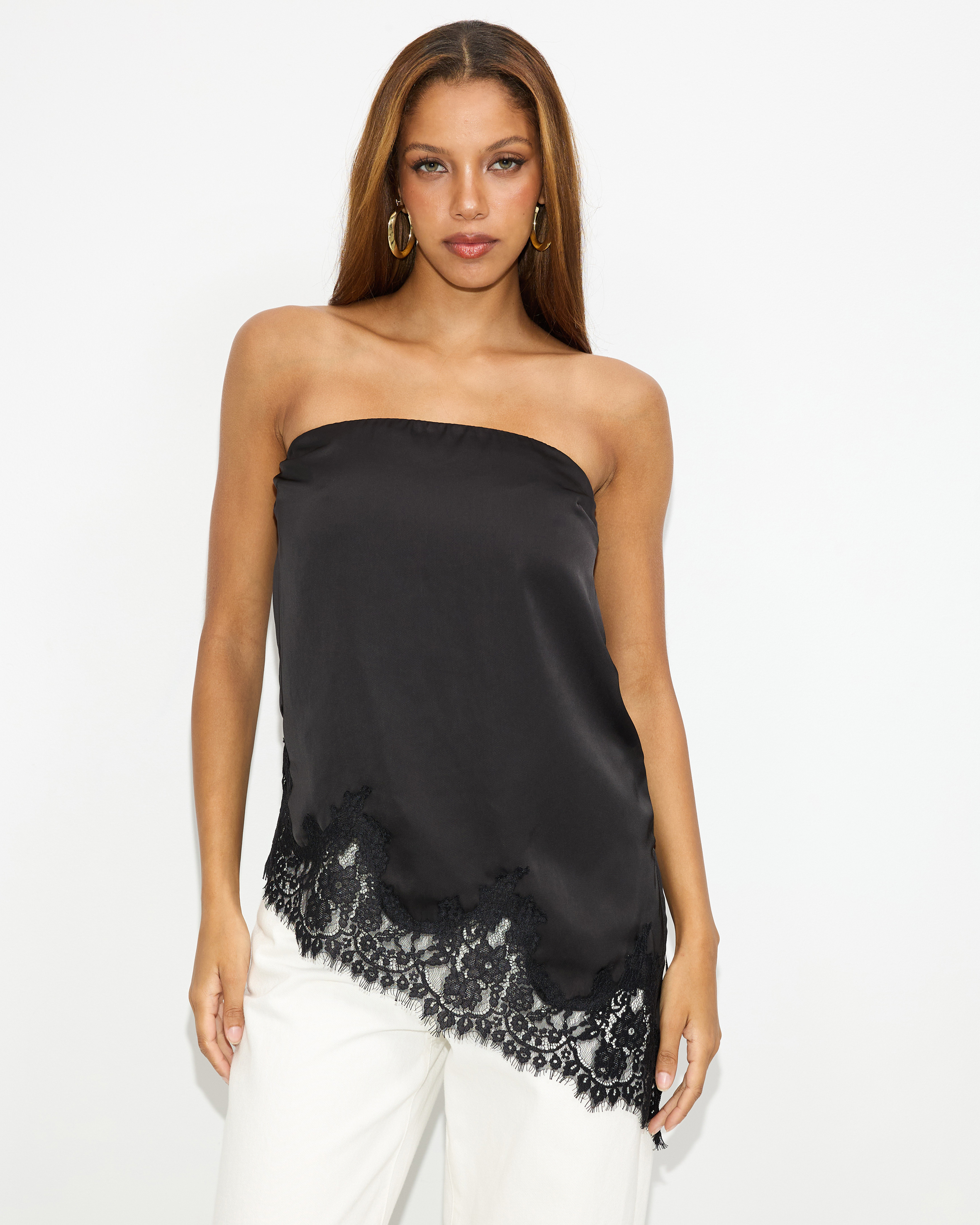 Rhode Lace Asymmetric Top