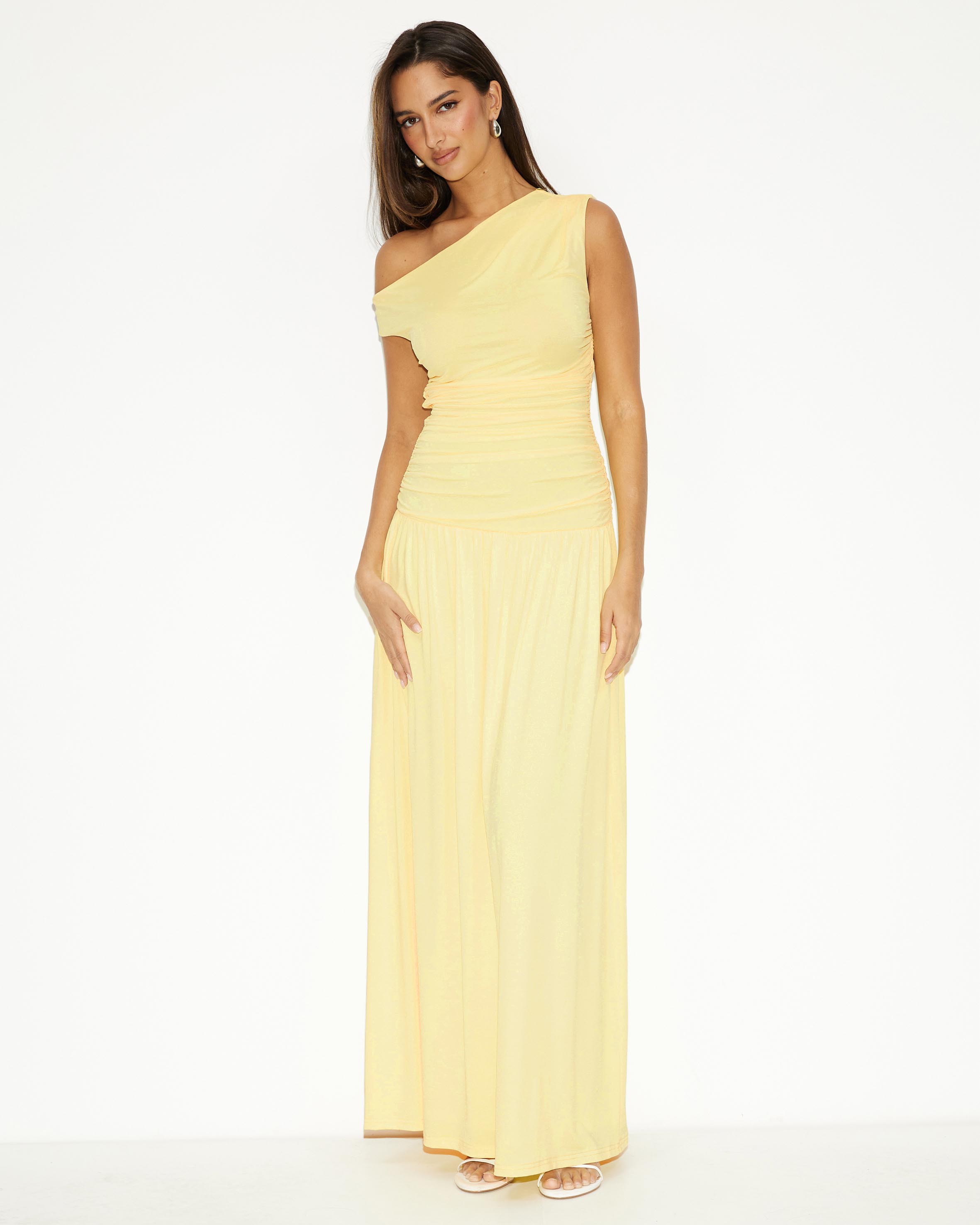 She's All That Jersey Off Shoulder Maxi Dress