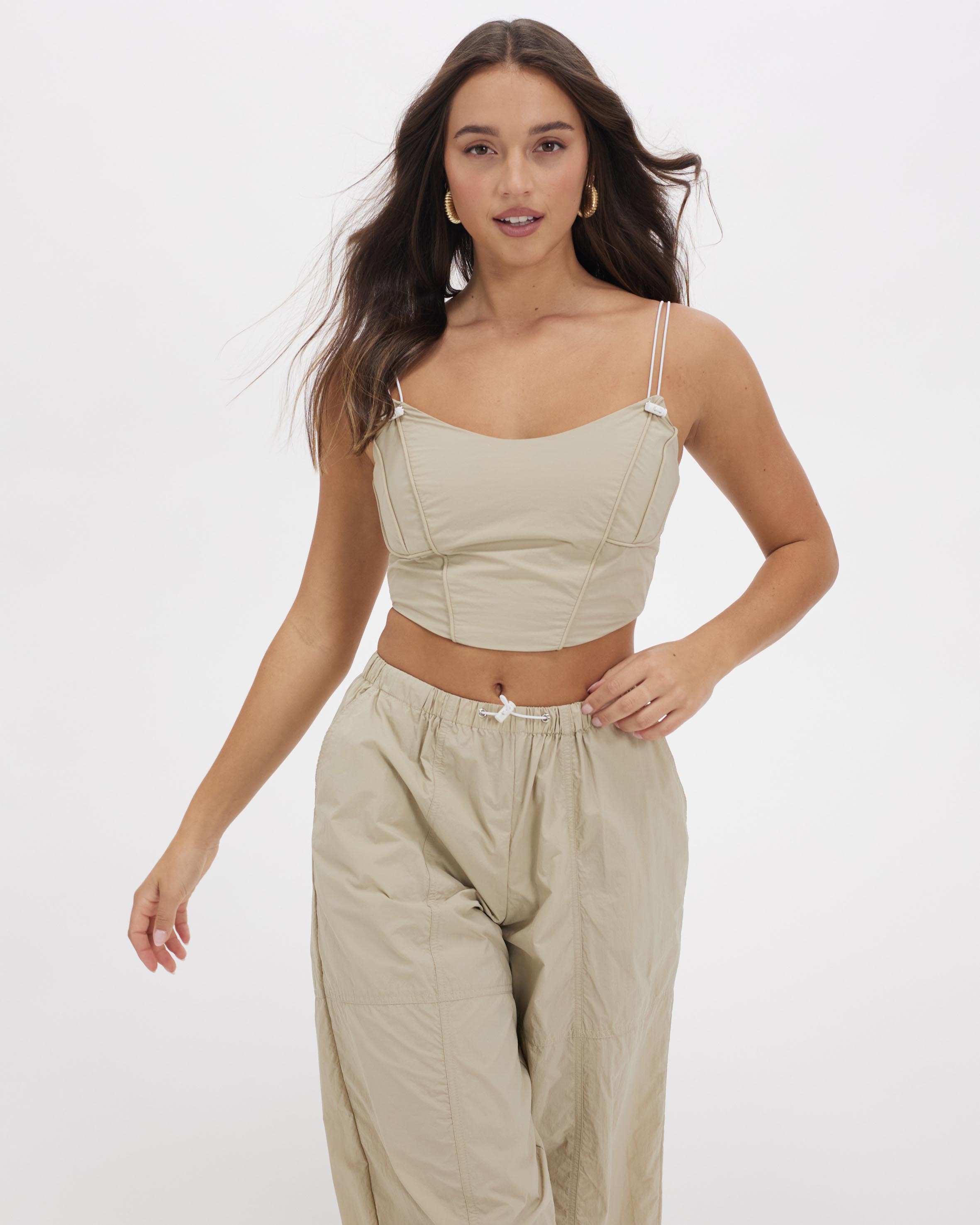 Wish You Were Here Cargo Corset Top