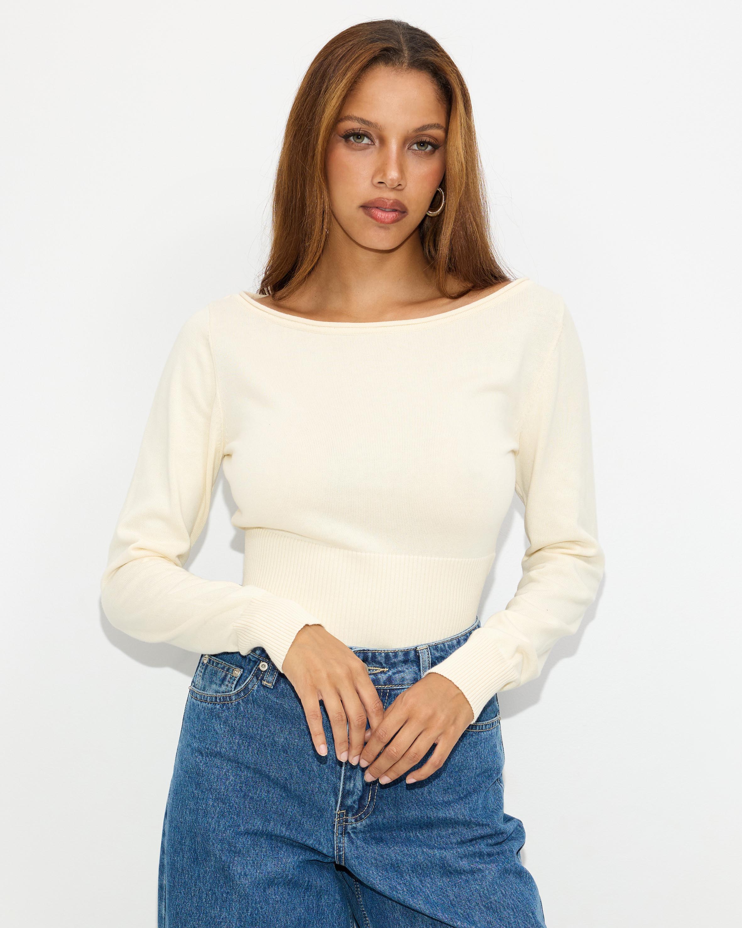 Angel Knitted Long Sleeve Top