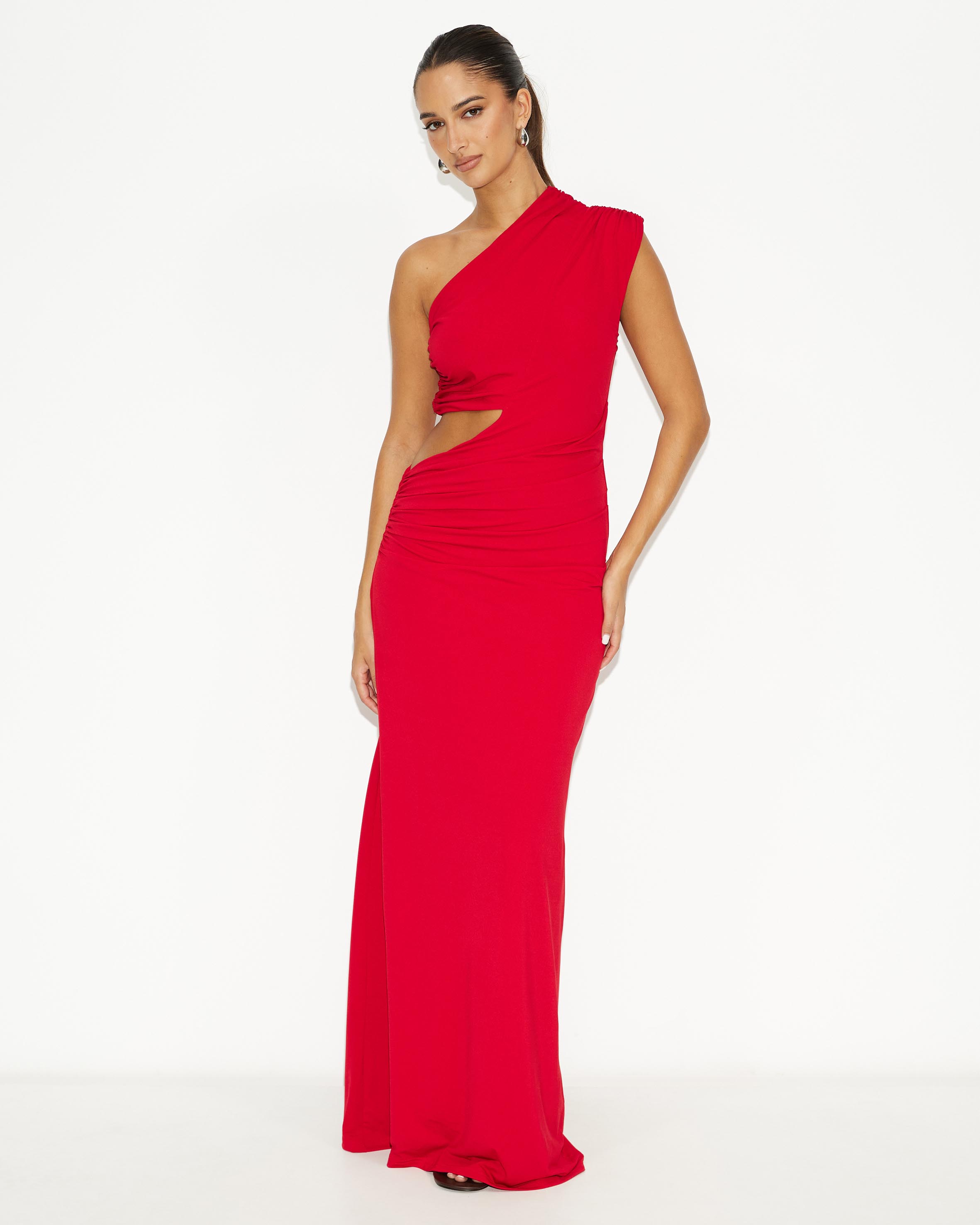 Shoreline One-Shoulder Maxi Dress