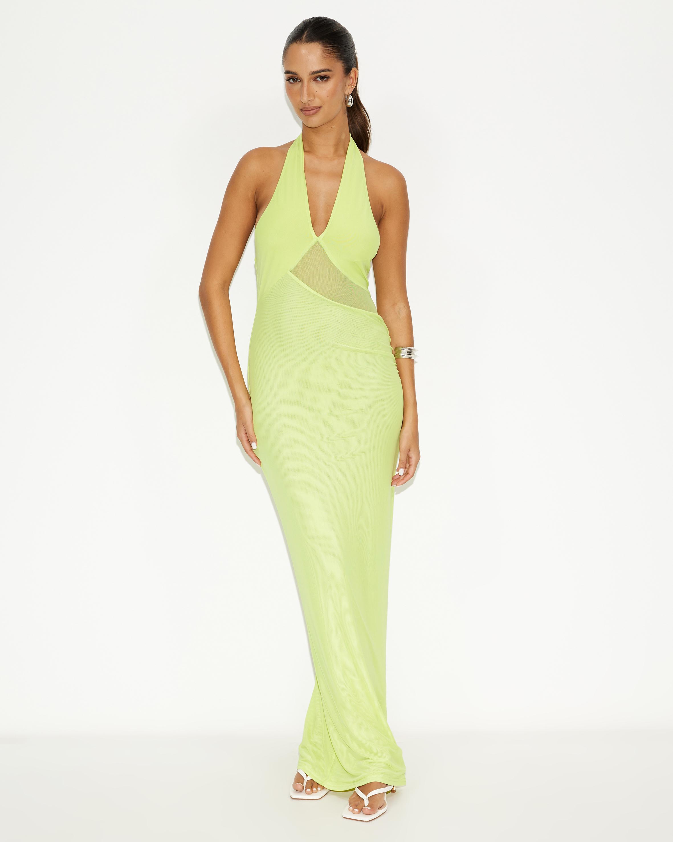 Spritz Mesh Maxi Dress