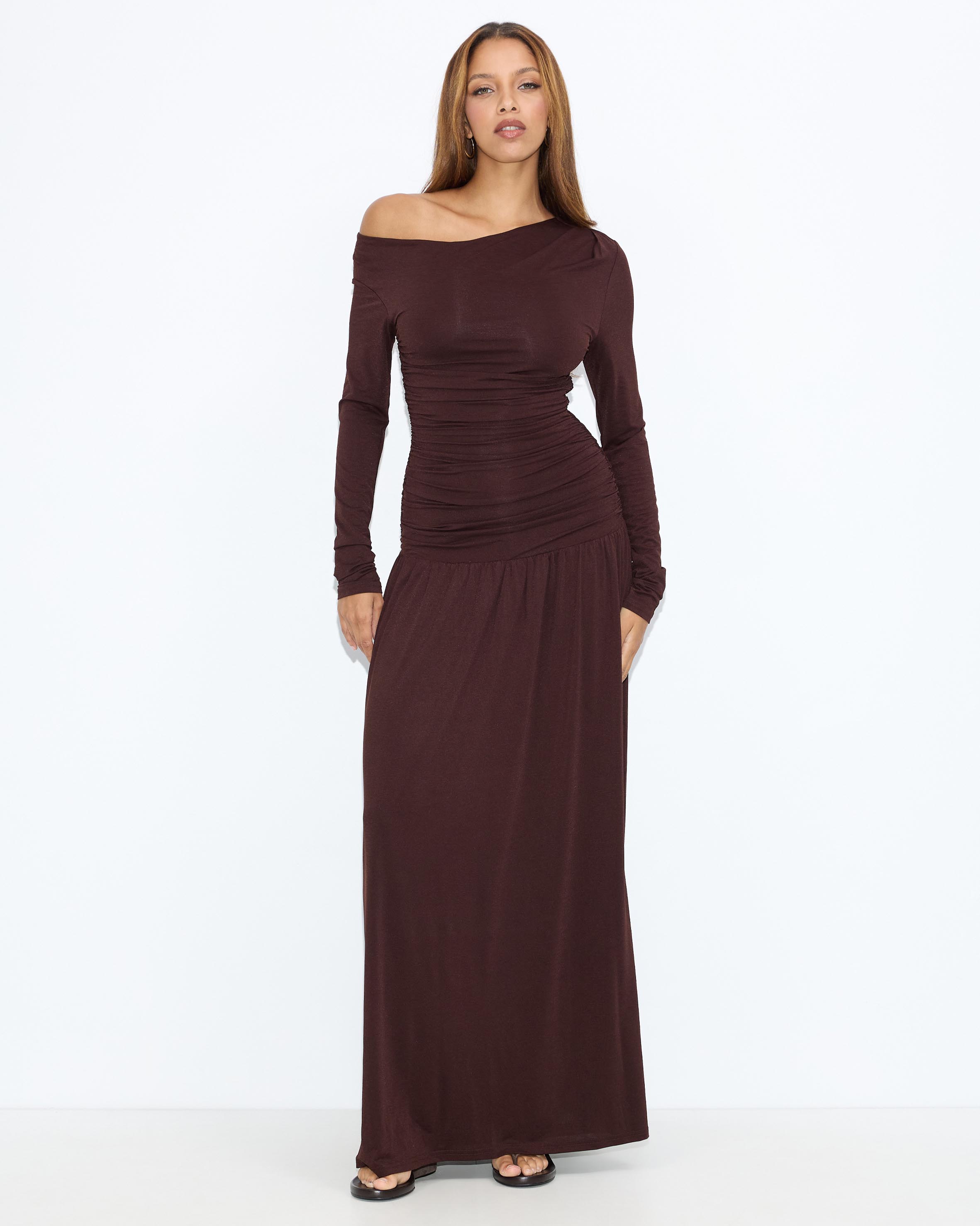 She's All That LS Jersey Maxi Dress