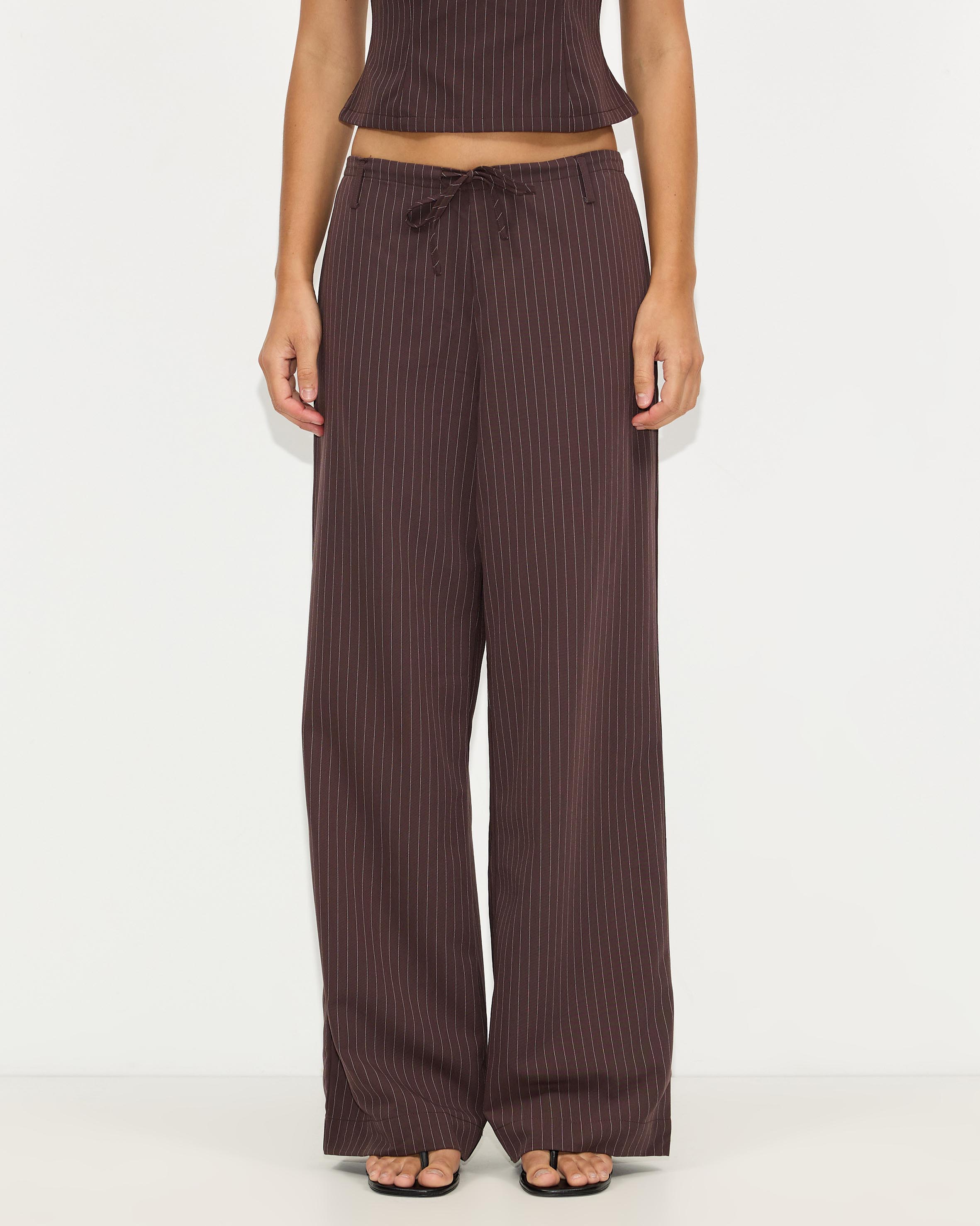 Solace Pinstripe Trousers