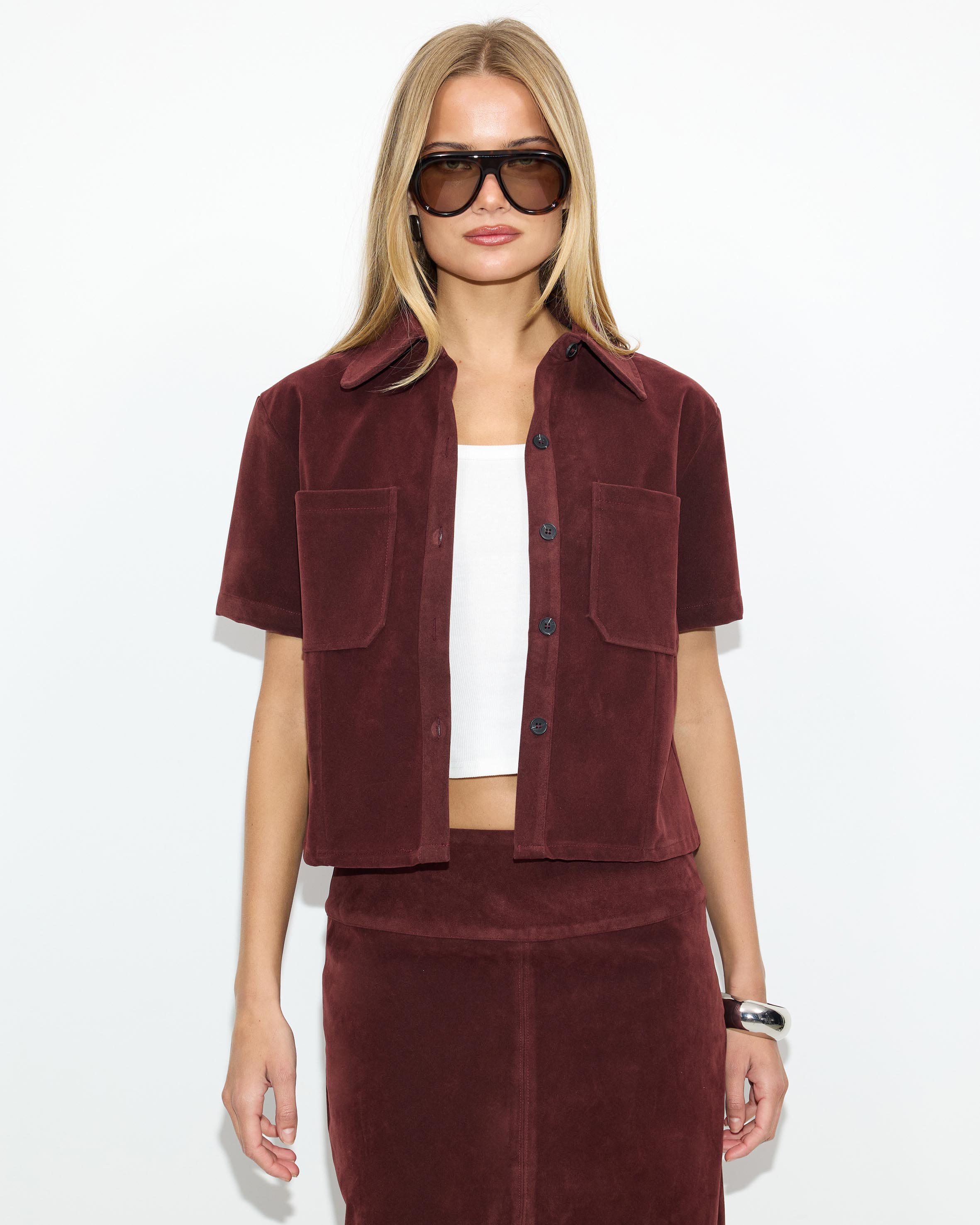 Bailey Faux Suede Shirt