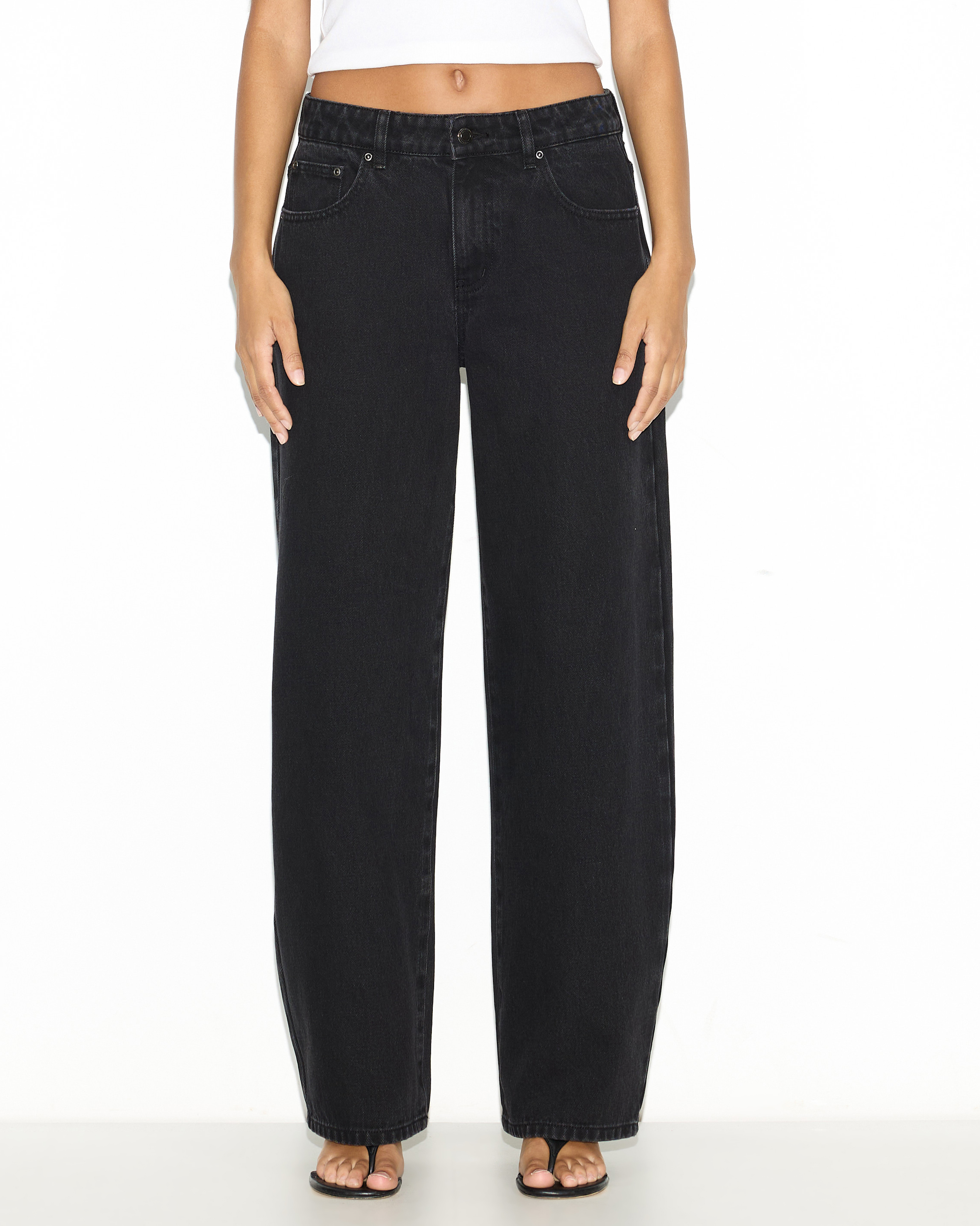 Tokyo Mid Rise Relaxed Leg Jeans