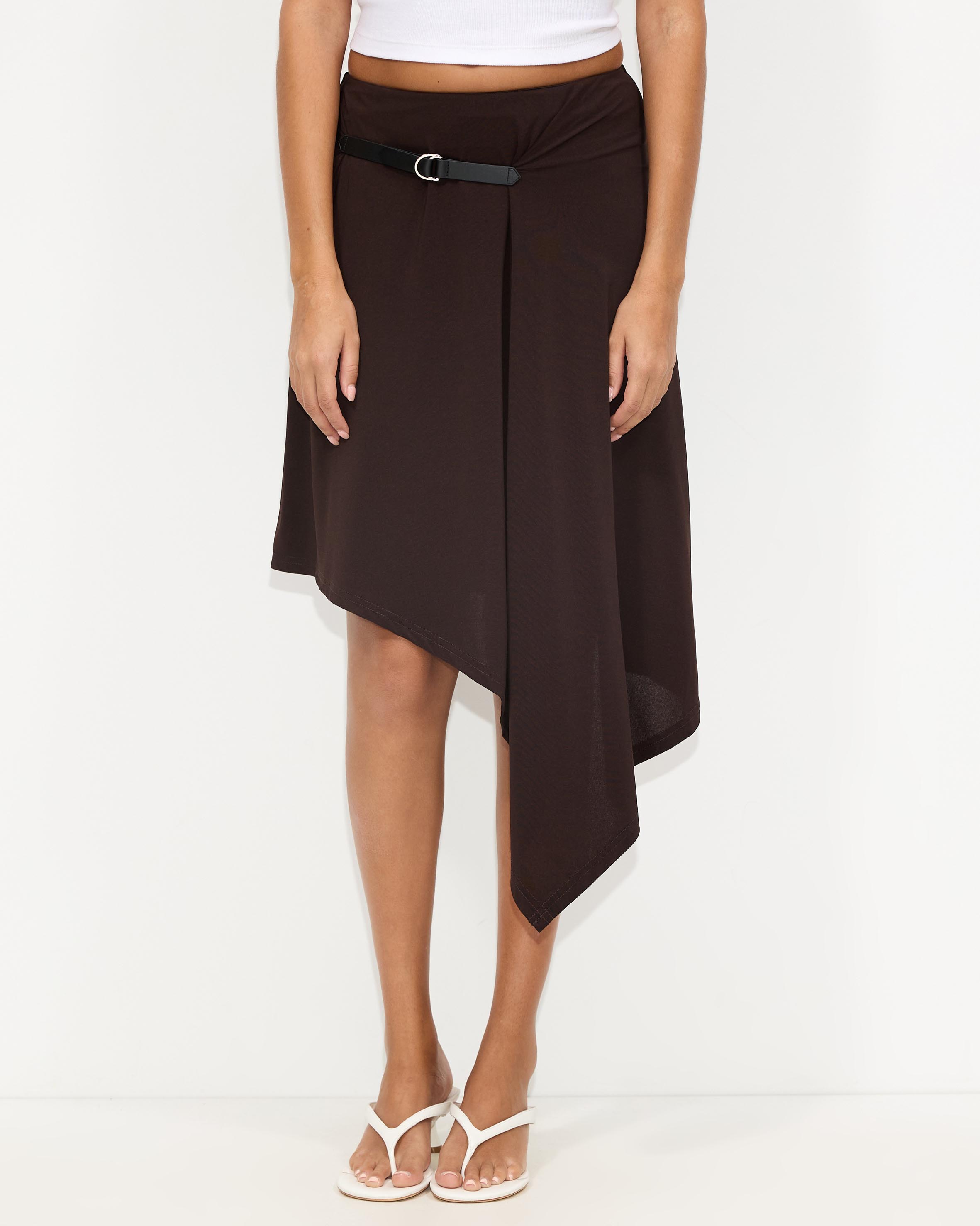 Cleo Buckle Midi Skirt