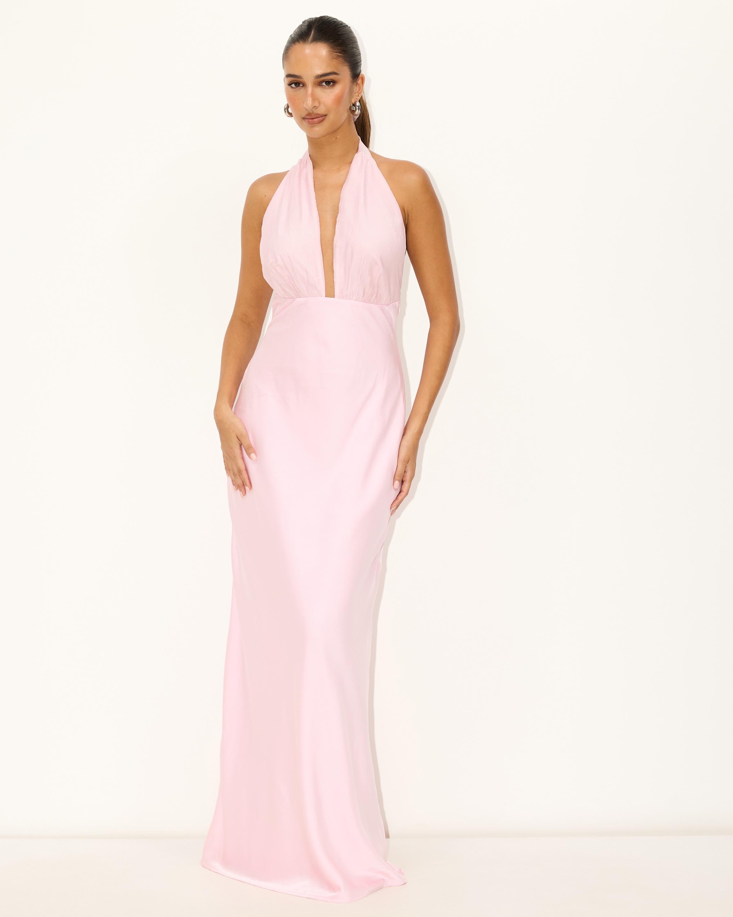 Isola Halter Maxi Dress