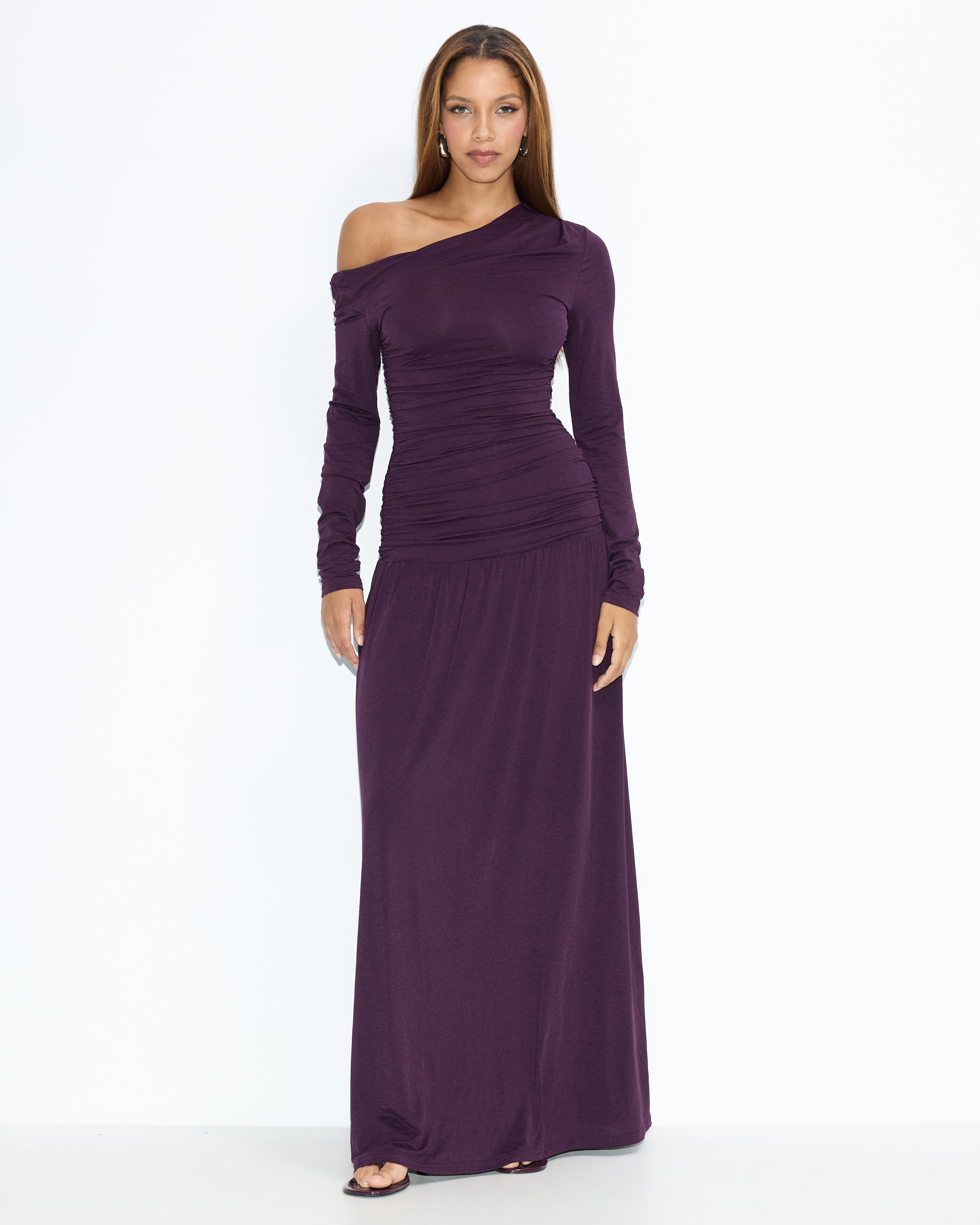 She's All That LS Jersey Maxi Dress