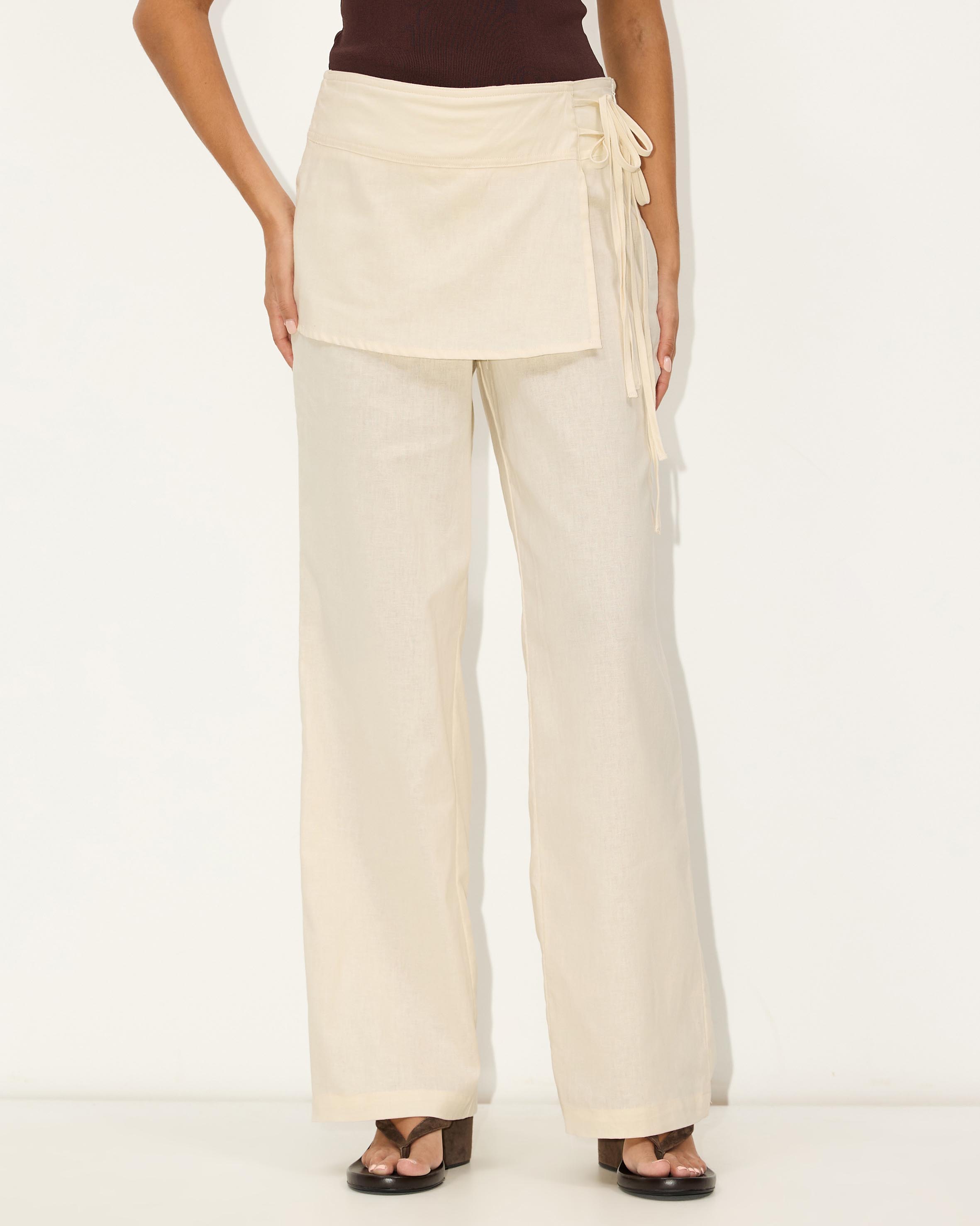 Overcast Linen Blend Pants