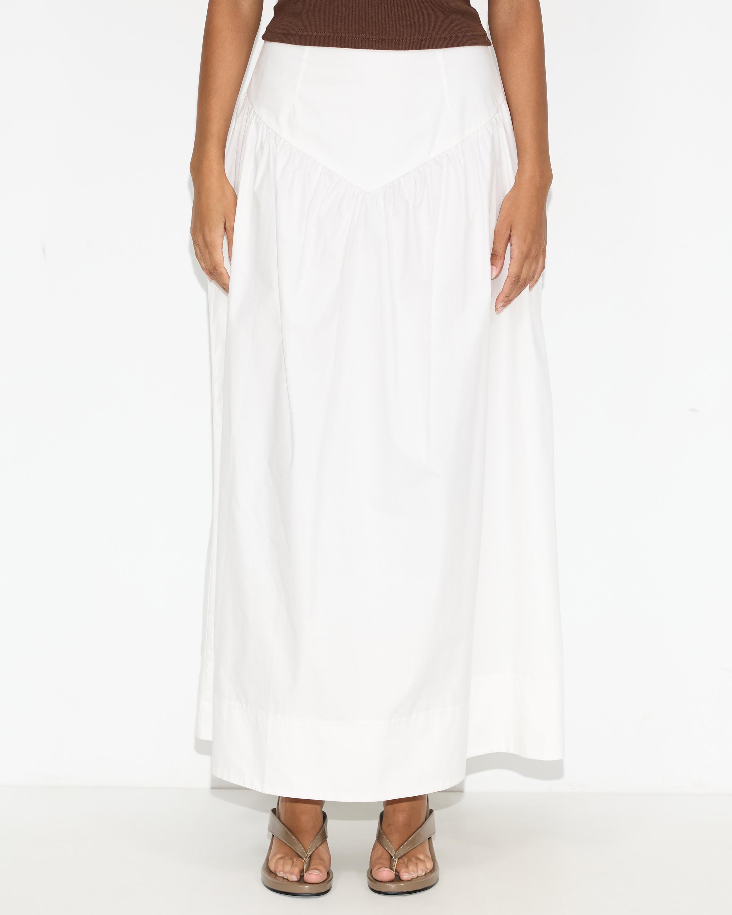 Glebe Poplin Maxi Skirt