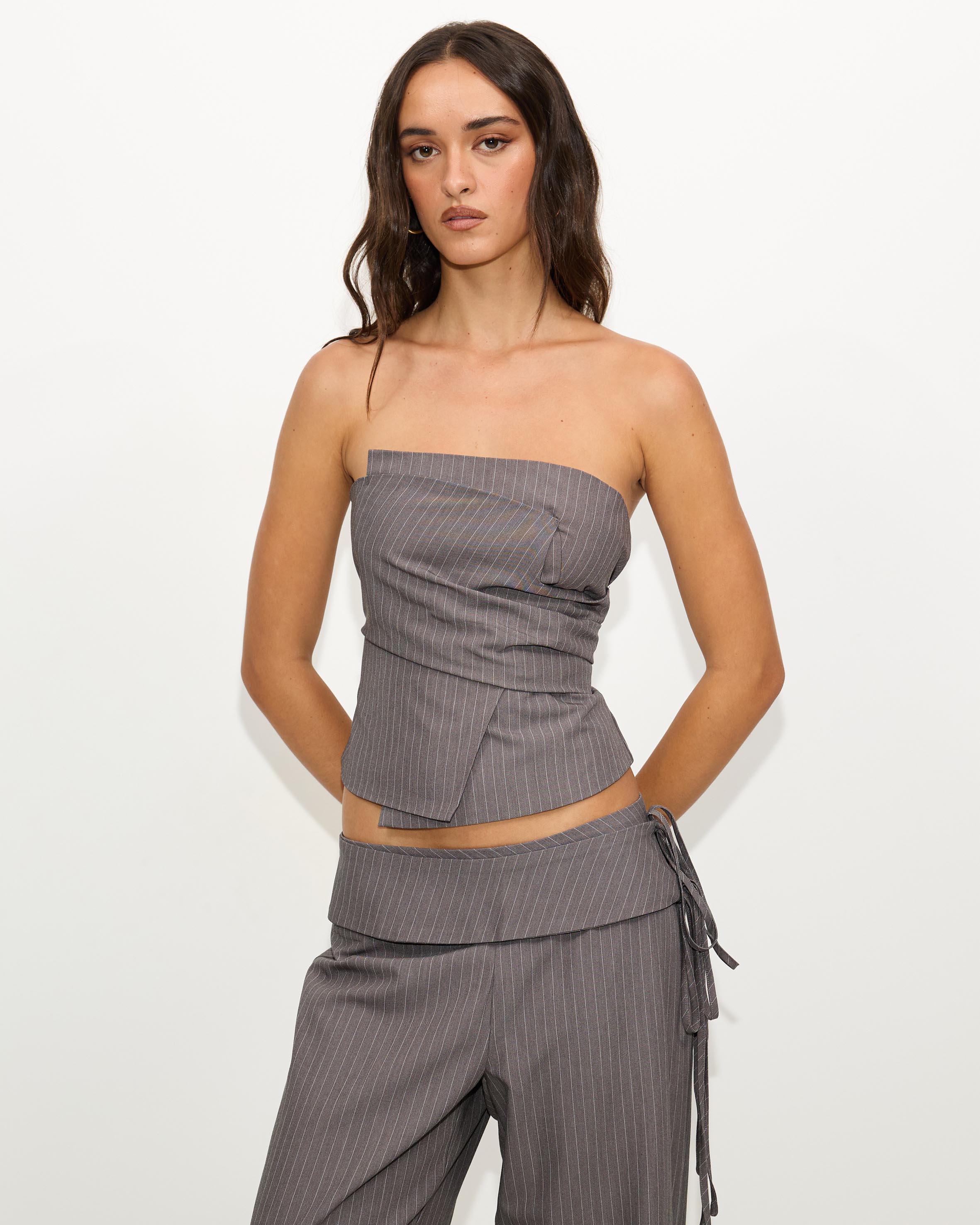 Solace Pinstripe Bustier