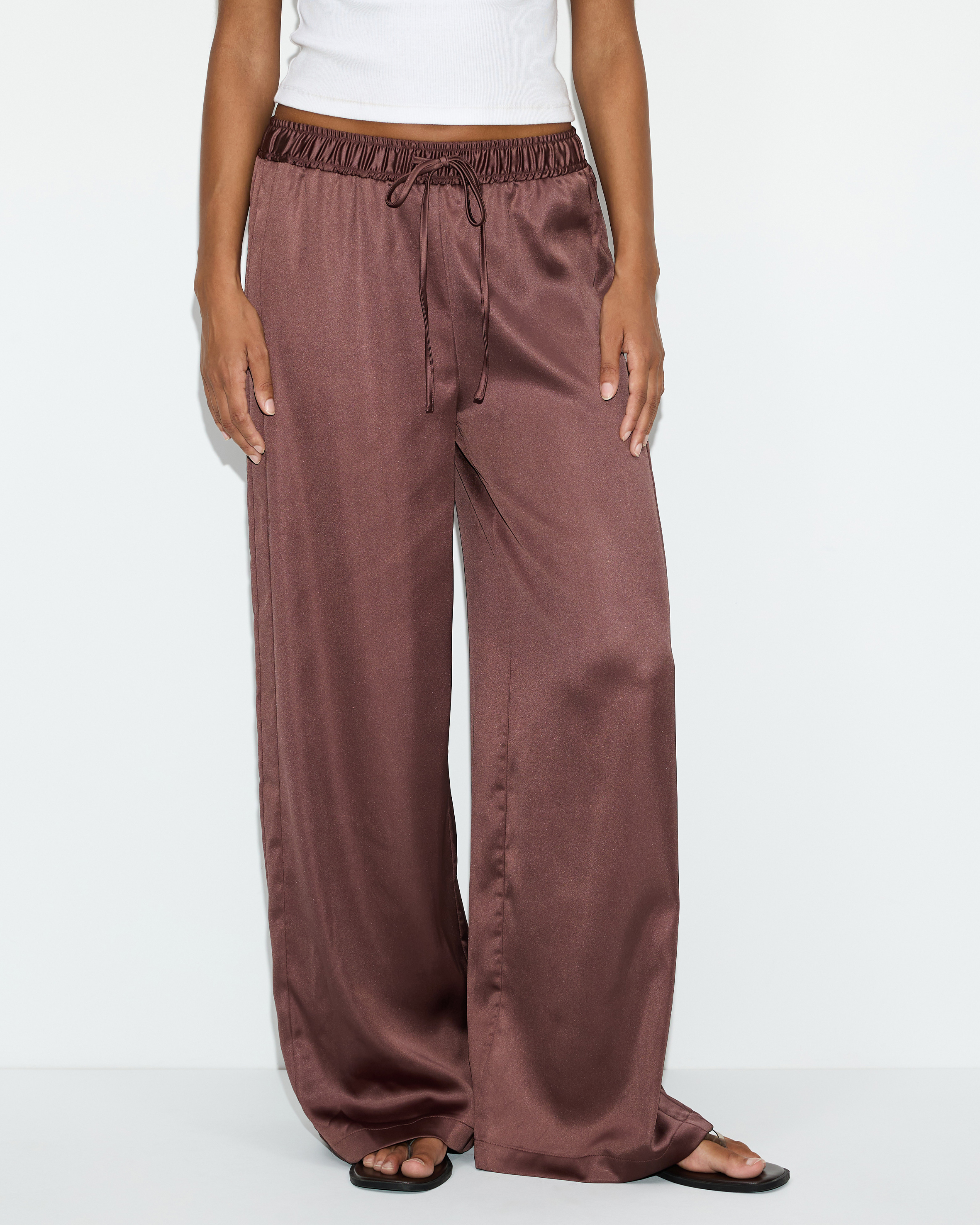 Honey Satin Pants
