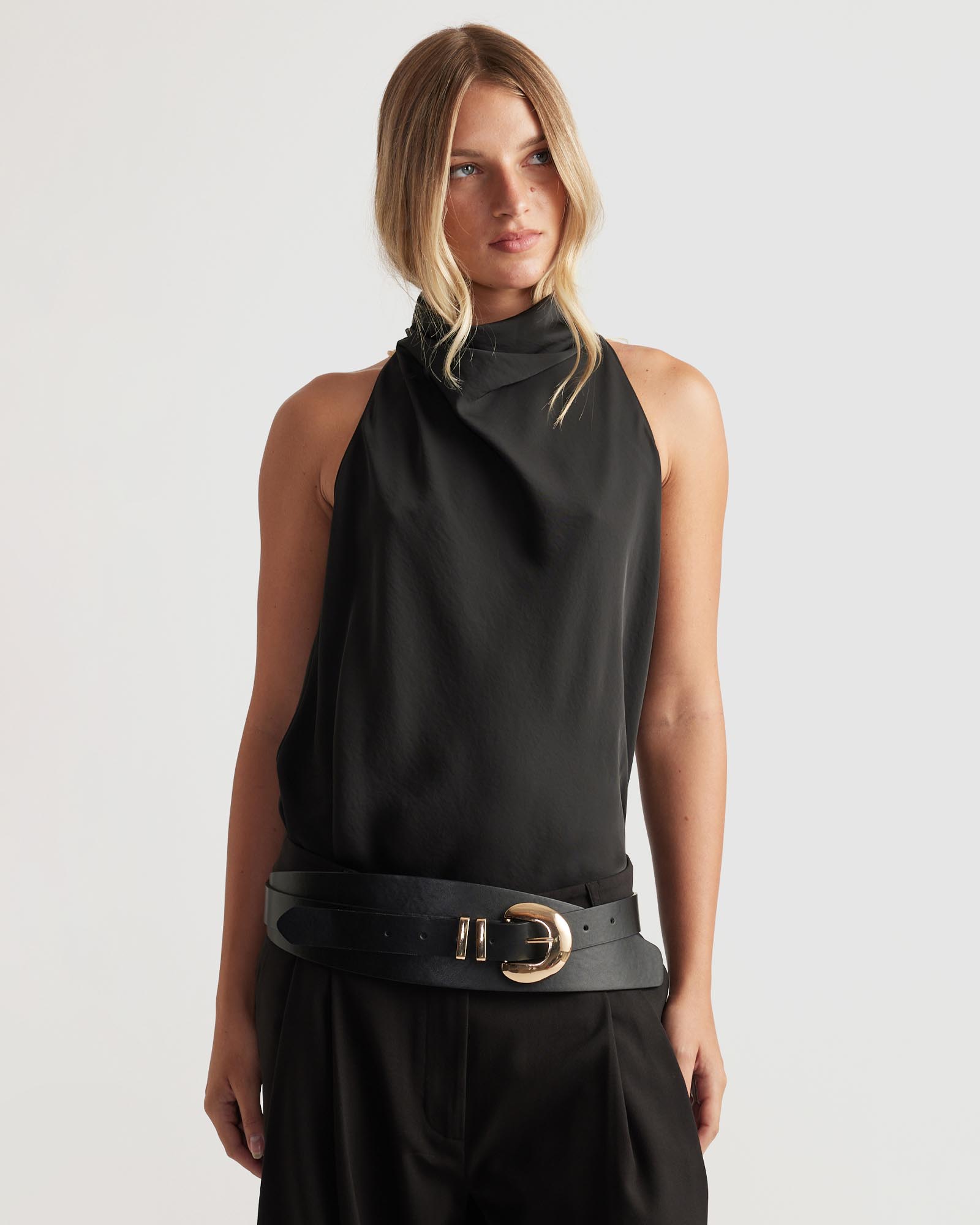 Holly Cowl Neck Halter Top
