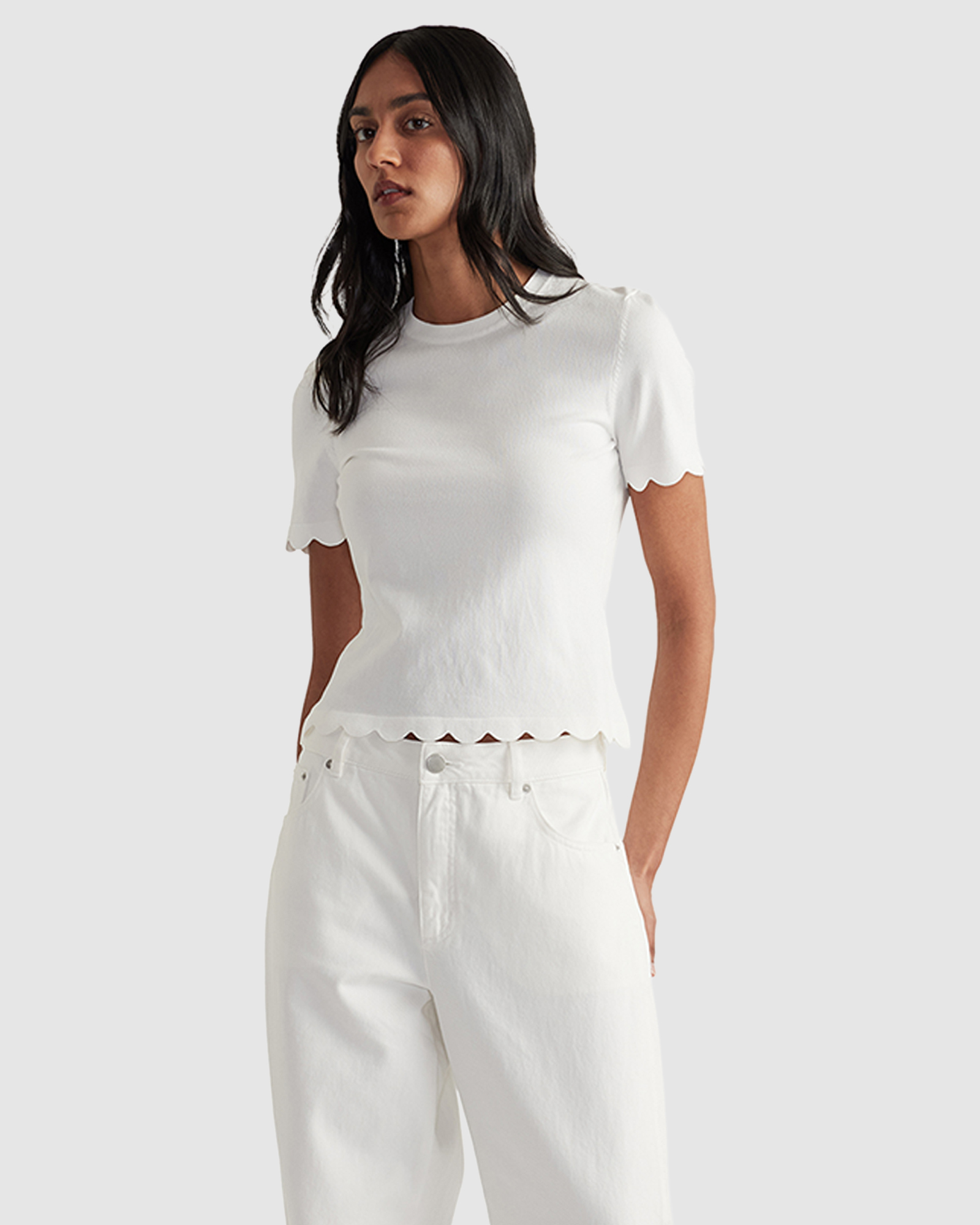 Kai Scallop Edge Tee