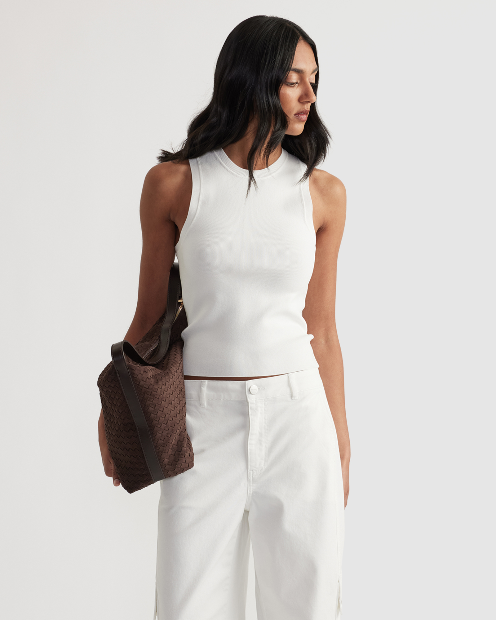 Ava Crew Neck Knit Tank