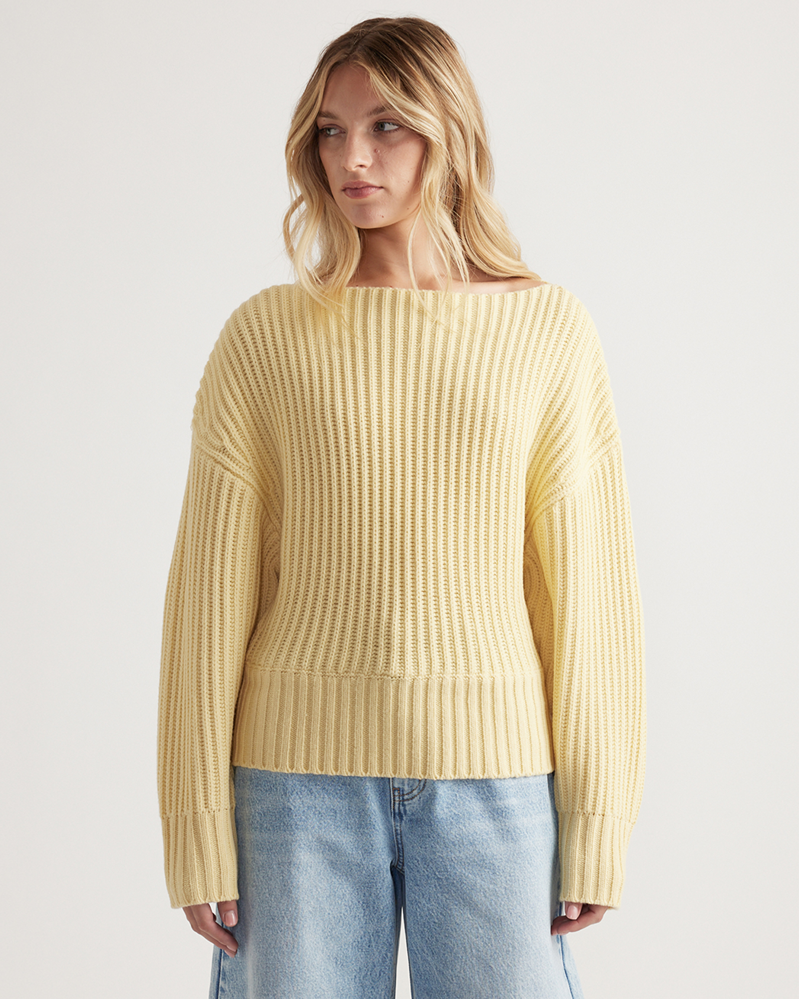 Rose Drop Shoulder Knit Jumper