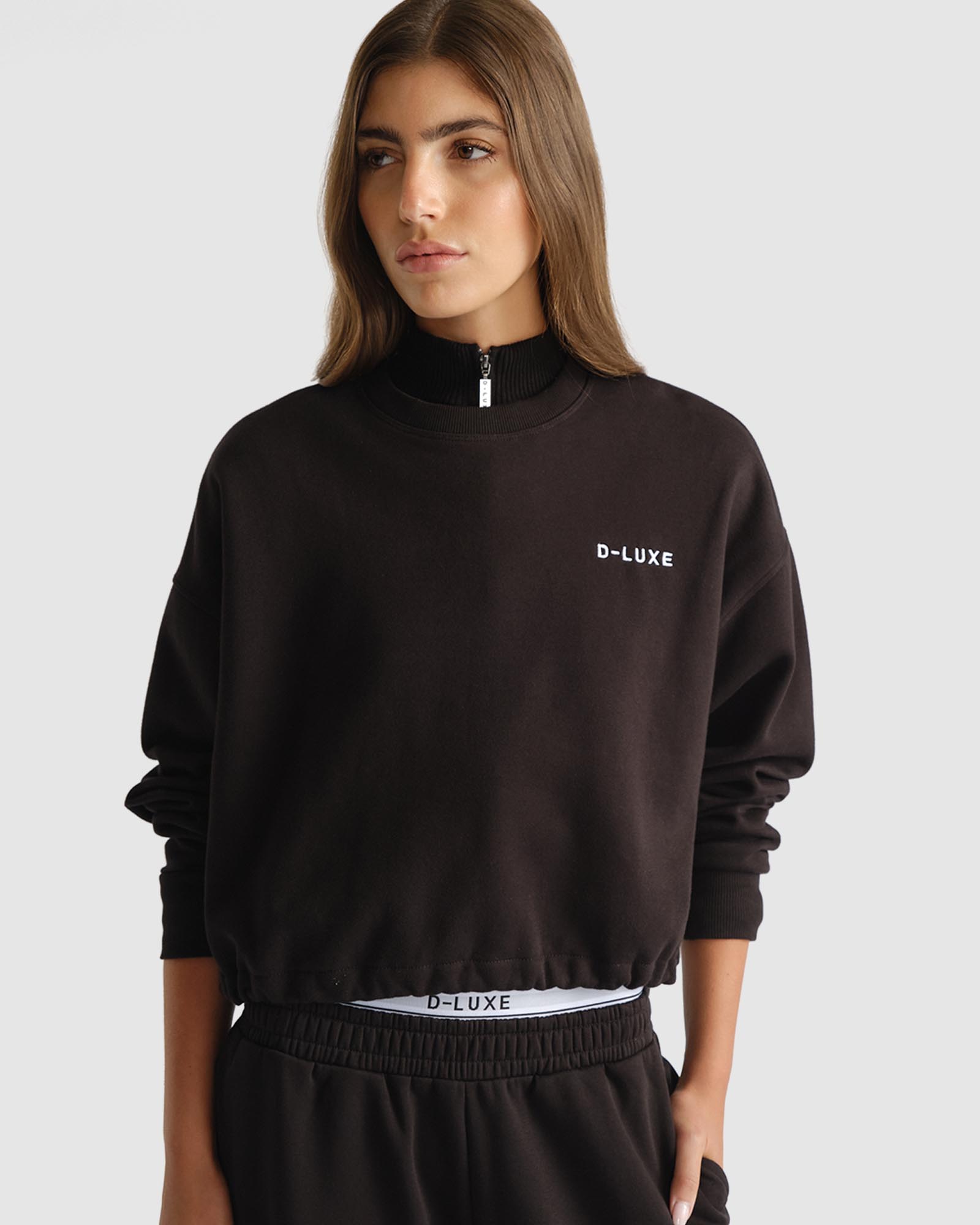 D-Luxe Logo Crop Sweat