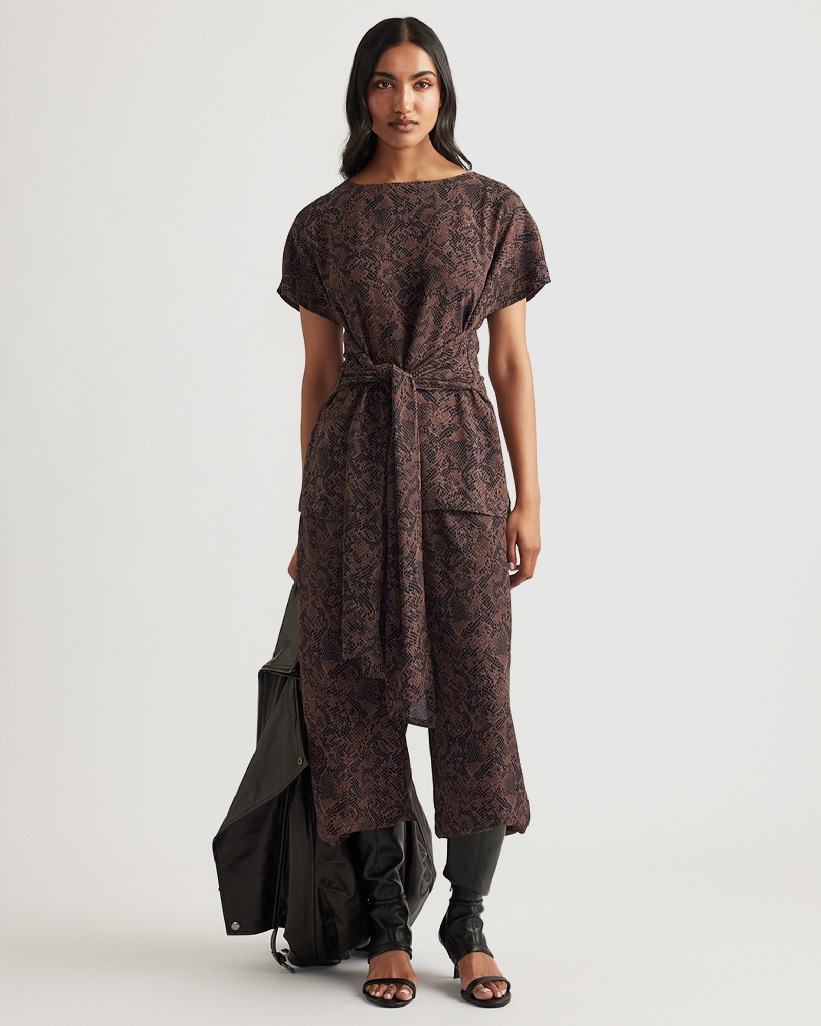 Ilaria Georgette Tie Tunic