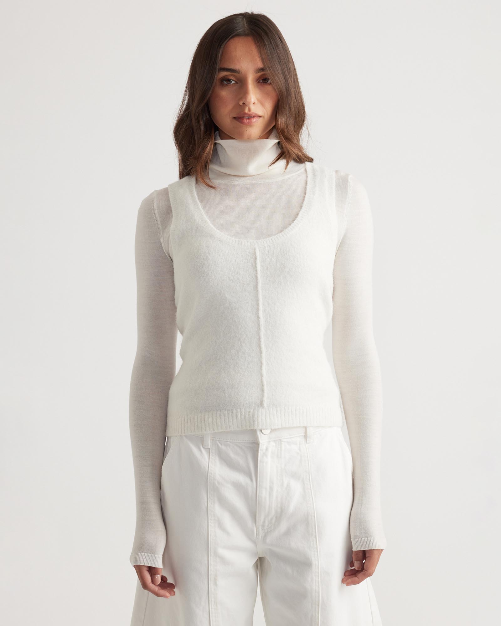 Tyla Fluffy Knit Tank