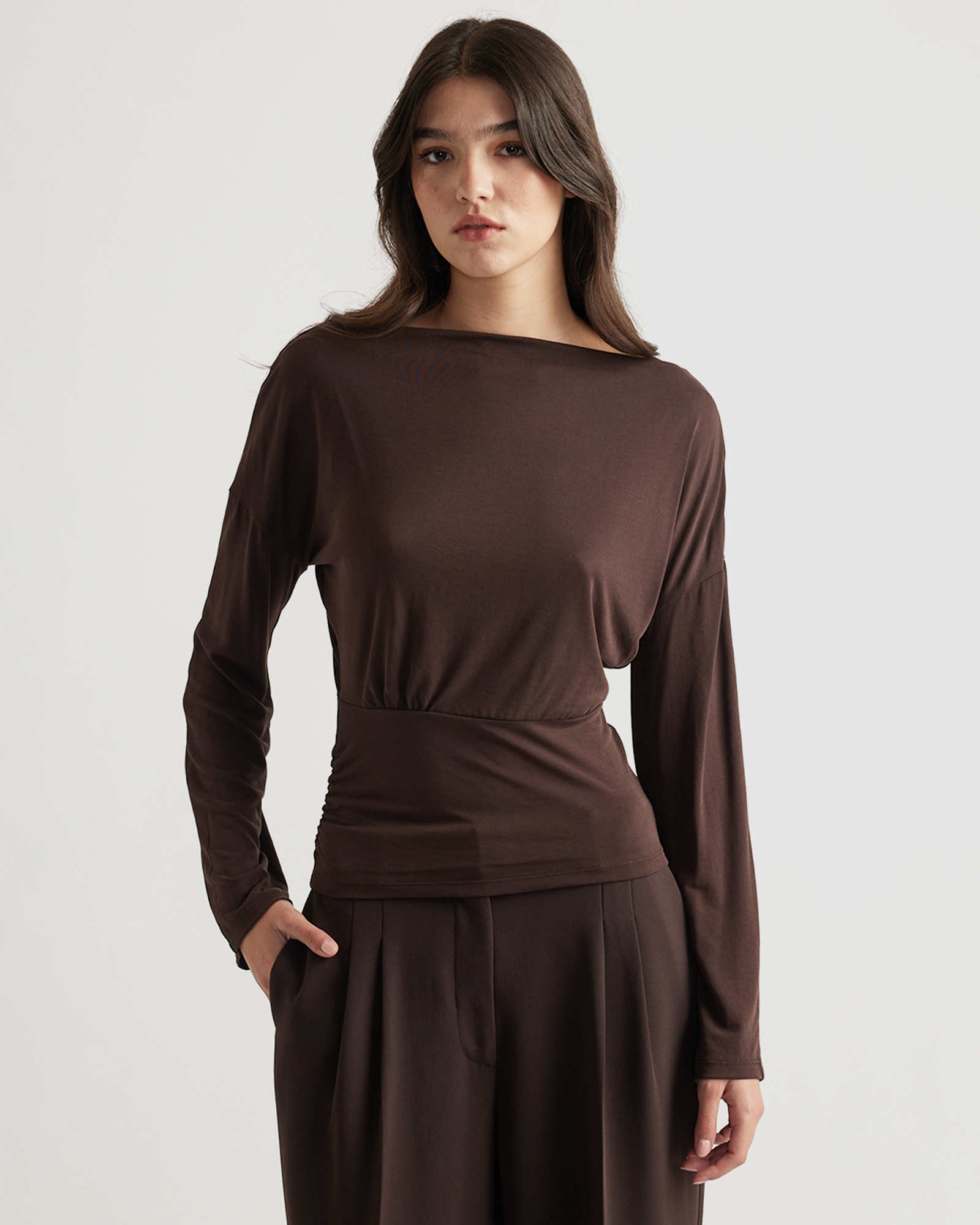 Tahlia Cinched Long Sleeve Top