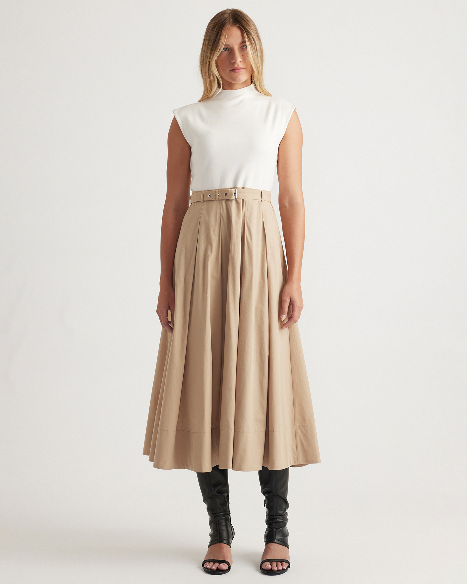 Stefanie Spliced Midi Dress