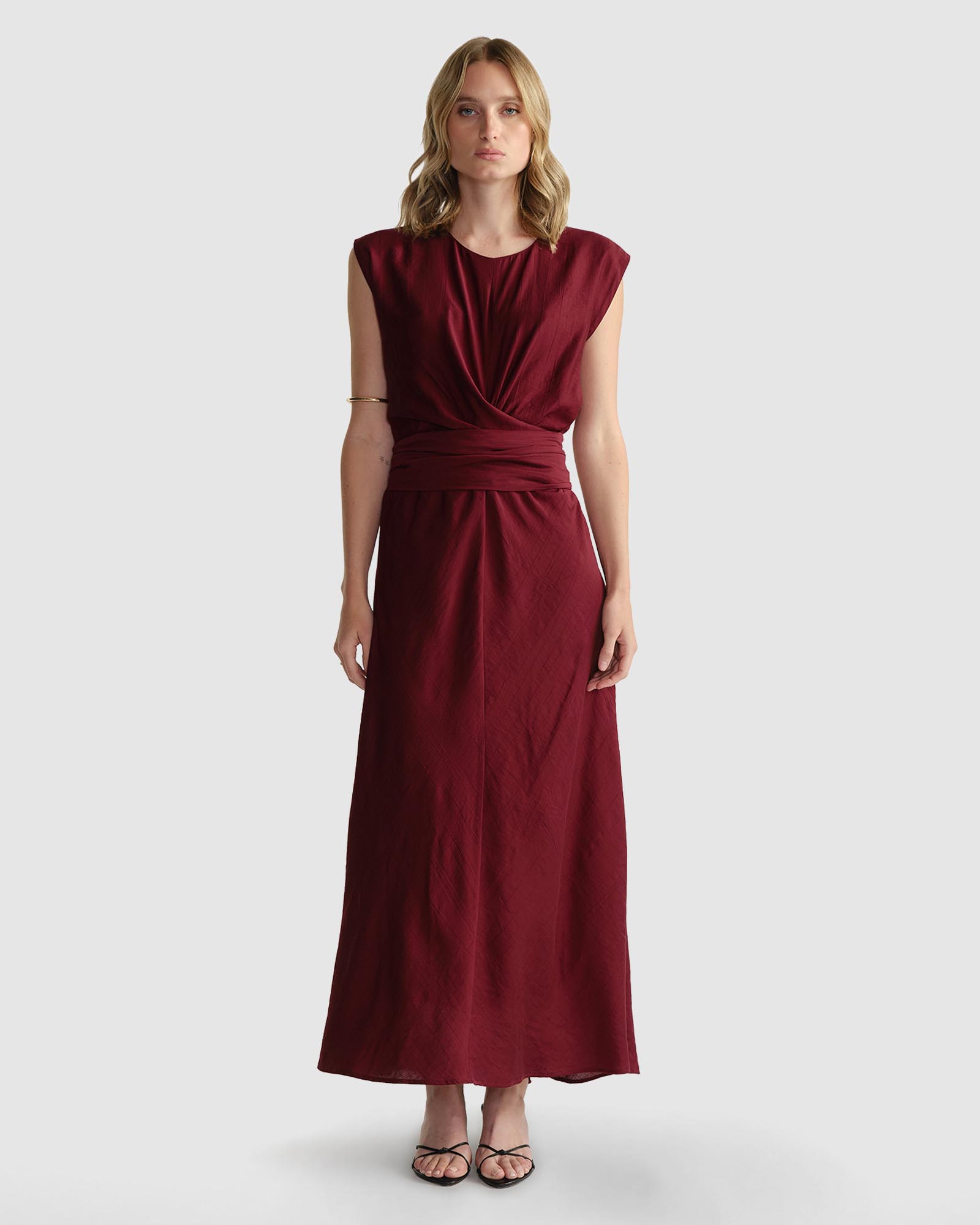 Tia Knot Front Midi Dress