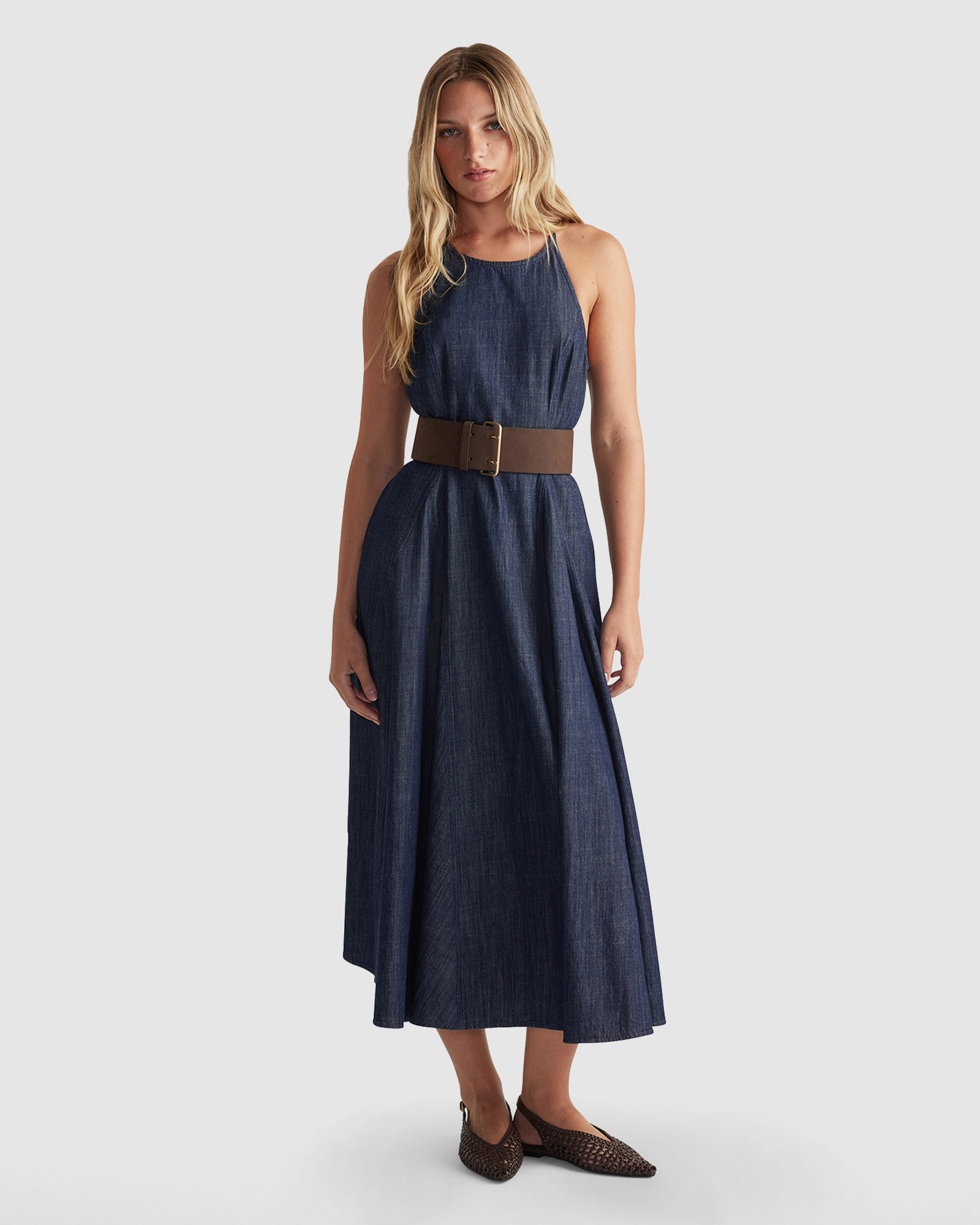 Darcy Denim Maxi Dress