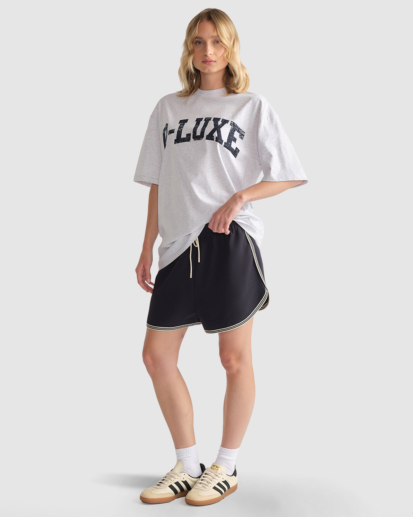 D-Luxe Distressed Logo Tee