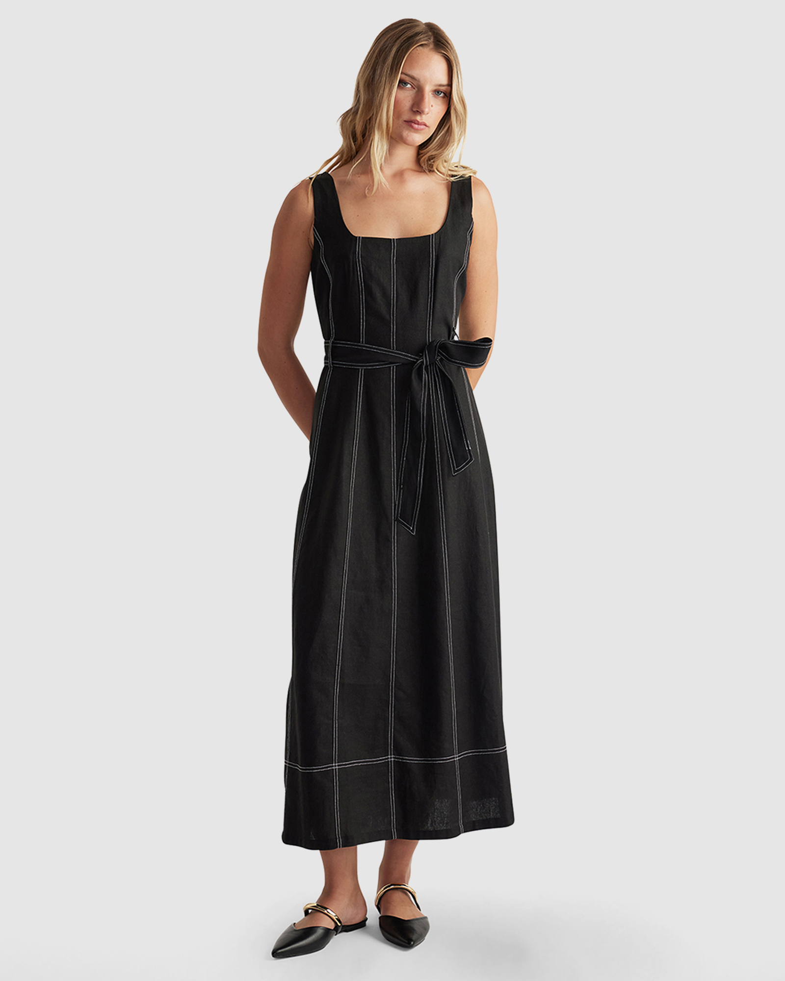 Rose Panelled Maxi Dress